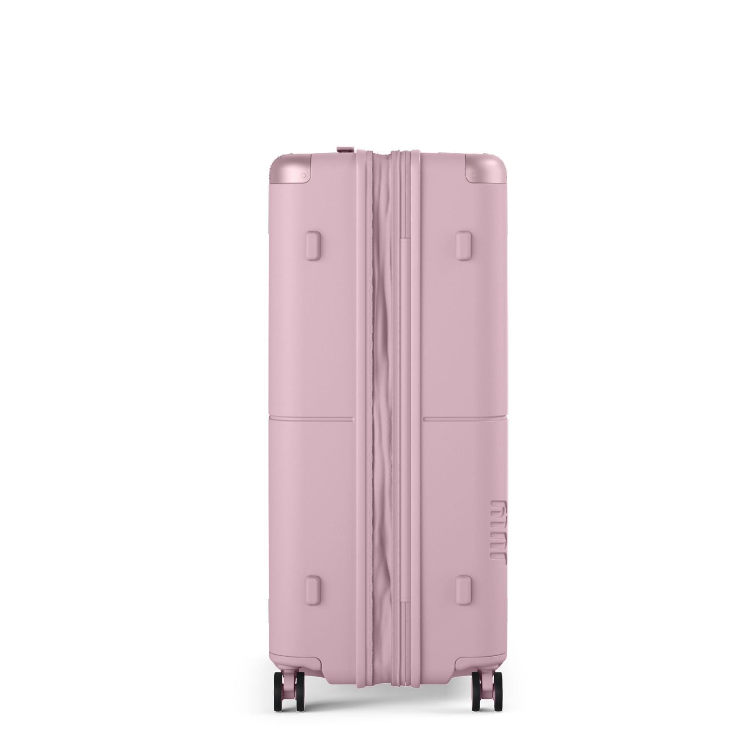 July Checked Plus Expandable Polycarbonate 28" Luggage - Blush Pink