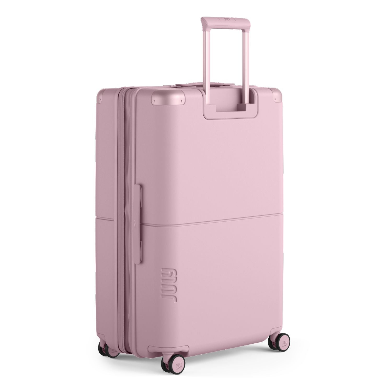 July Checked Plus Expandable Polycarbonate 28" Luggage - Blush Pink