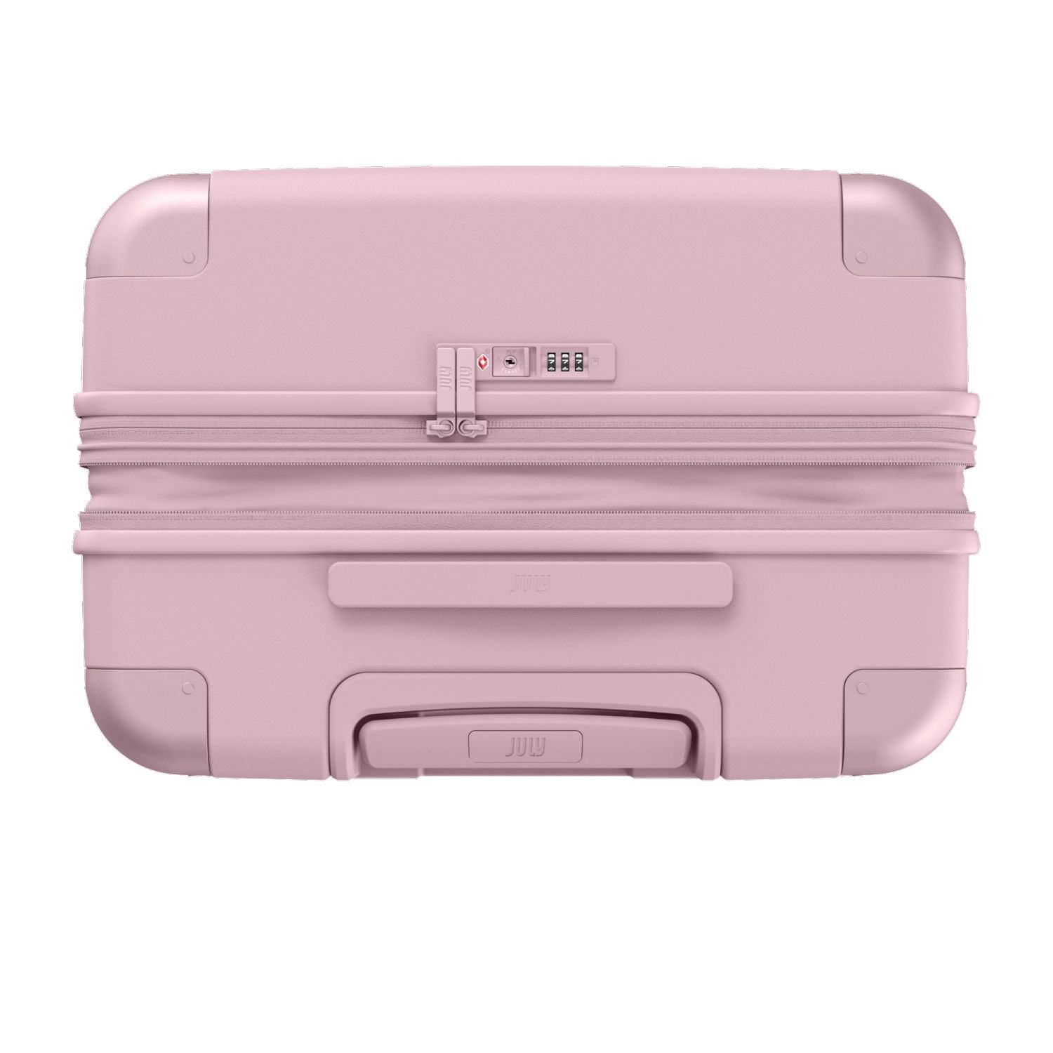 July Checked Plus Expandable Polycarbonate 28" Luggage - Blush Pink