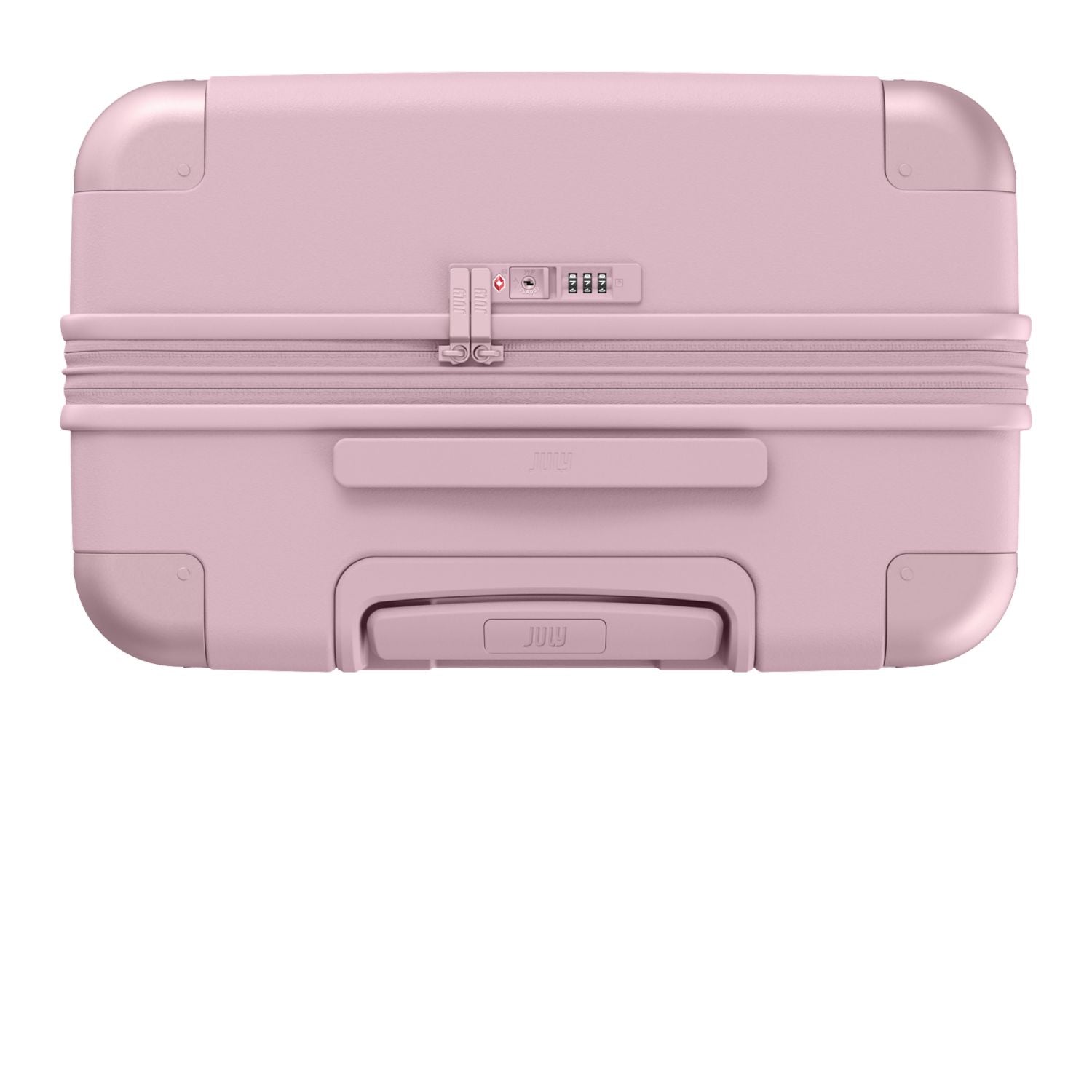 July Checked Plus Expandable Polycarbonate 28" Luggage - Blush Pink