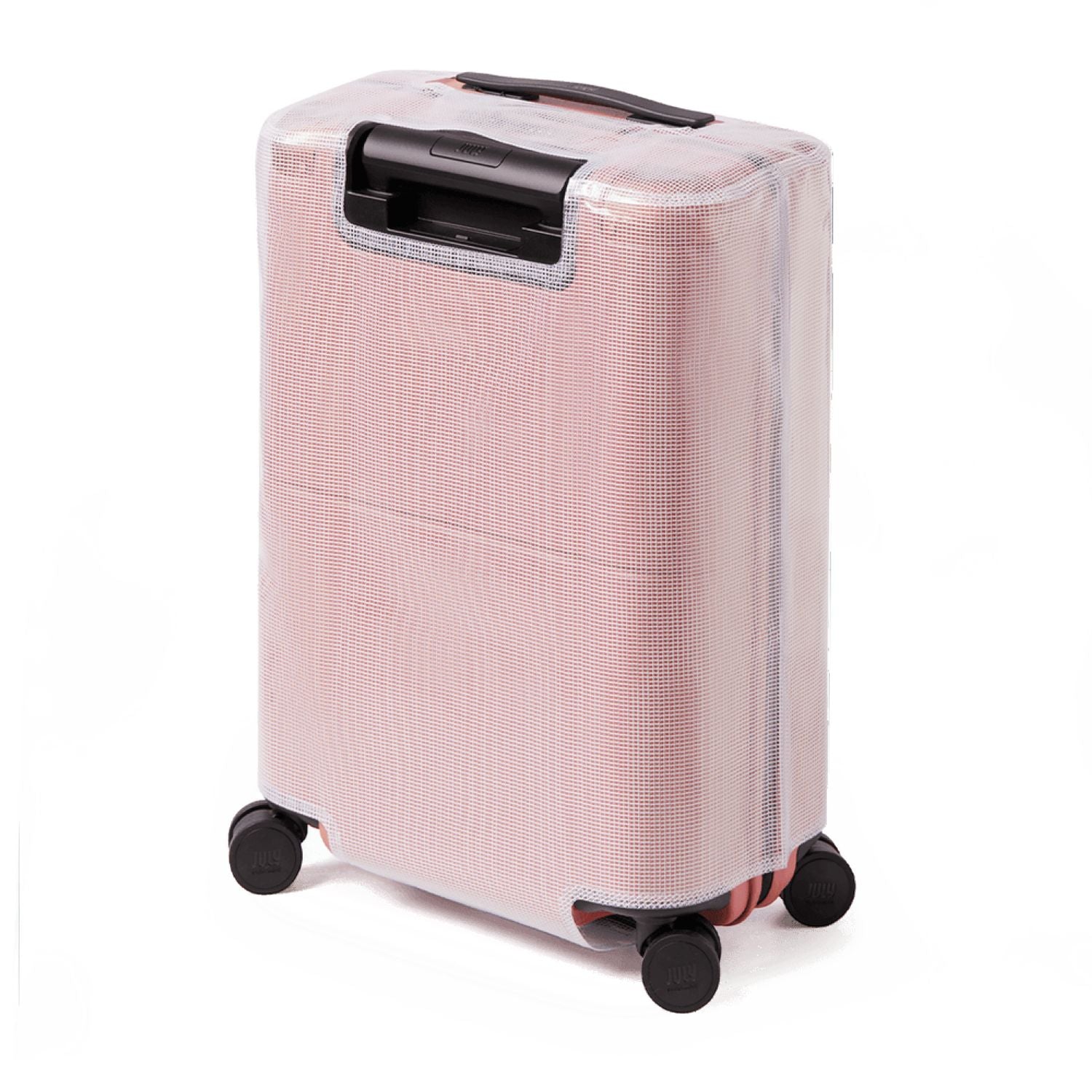 July Checked Plus Luggage Cover - Transparent