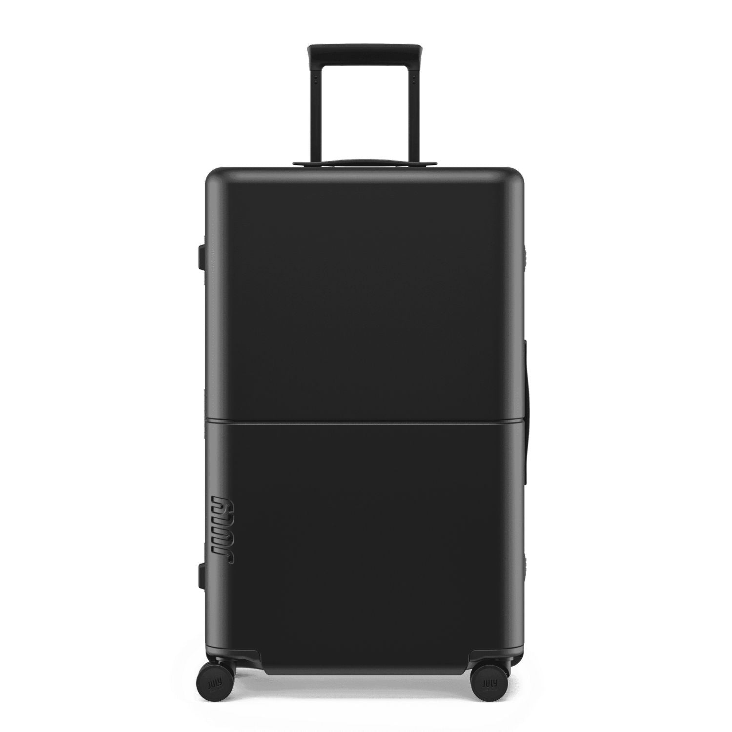 July Checked Plus Trunk Polycarbonate Frame 30" Luggage - Matte Black