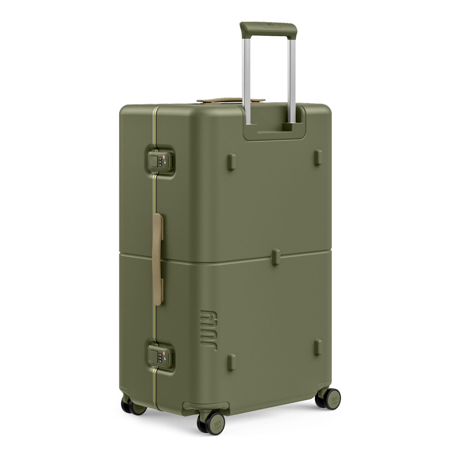 July Checked Plus Trunk Polycarbonate Frame 30" Luggage - Moss
