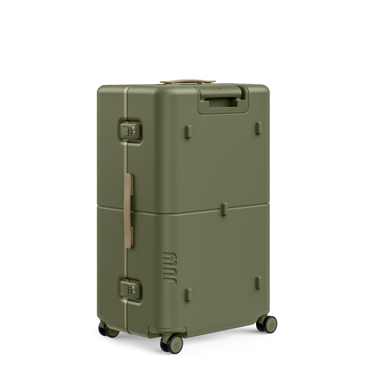 July Checked Plus Trunk Polycarbonate Frame 30" Luggage - Moss