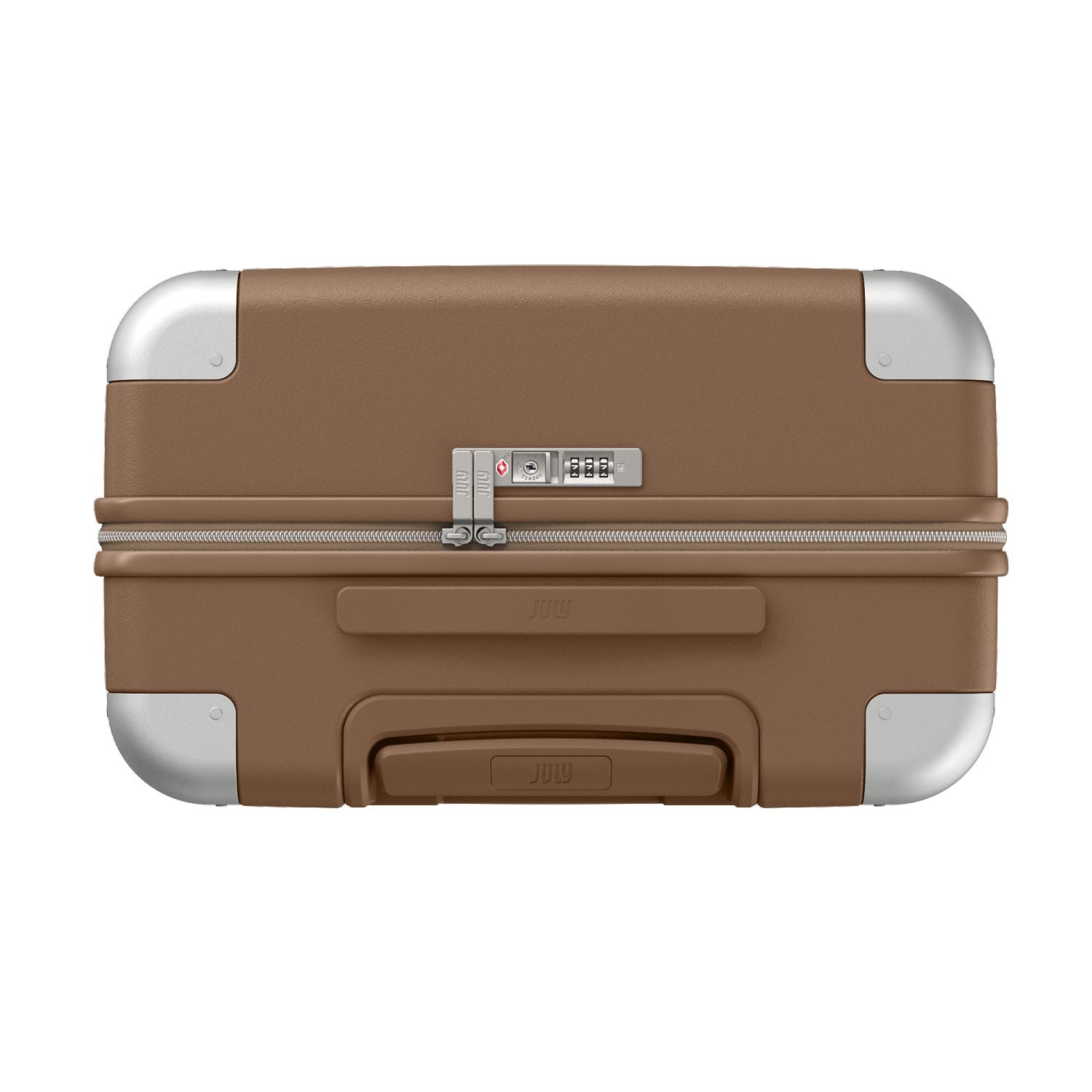 July Checked Polycarbonate 26" Luggage - Toffee