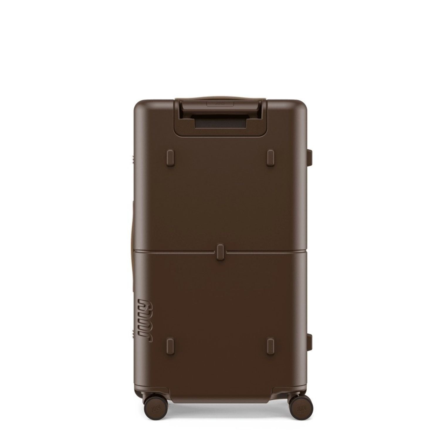 July Checked Trunk Polycarbonate Frame 28" Luggage - Matte Brown