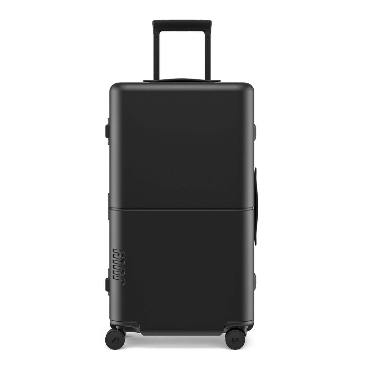 July Checked Trunk Polycarbonate Frame 28" Luggage - Matte Black