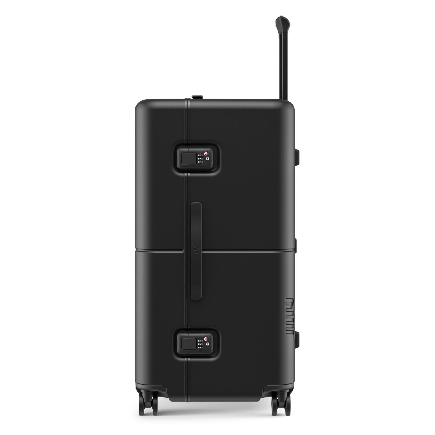 July Checked Trunk Polycarbonate Frame 28" Luggage - Matte Black