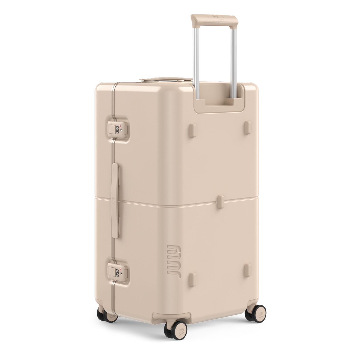 July Checked Trunk Polycarbonate Frame 28" Luggage - Sand