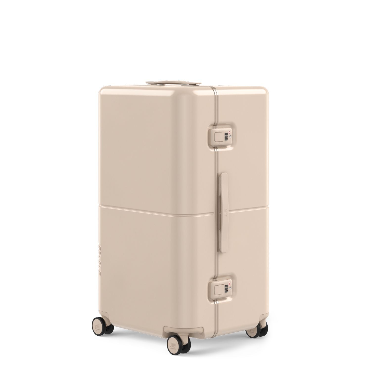 July Checked Trunk Polycarbonate Frame 28" Luggage - Sand