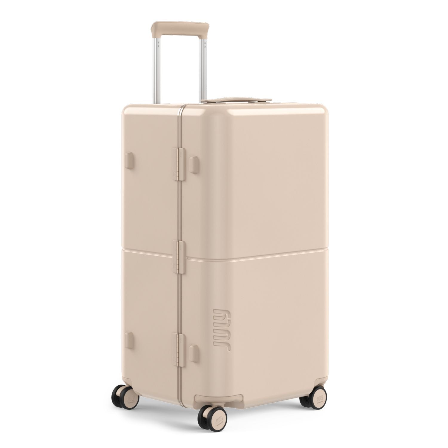 July Checked Trunk Polycarbonate Frame 28" Luggage - Sand