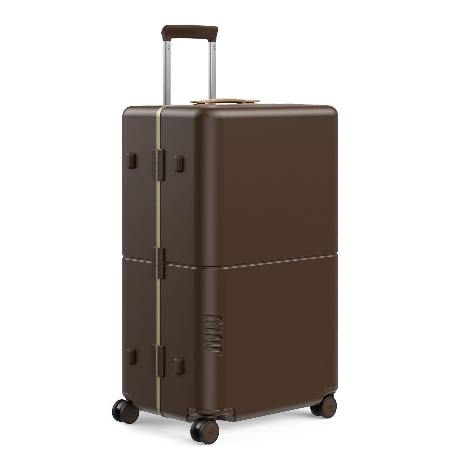 July Checked Trunk Plus Polycarbonate Frame 30" Luggage - Matte Brown