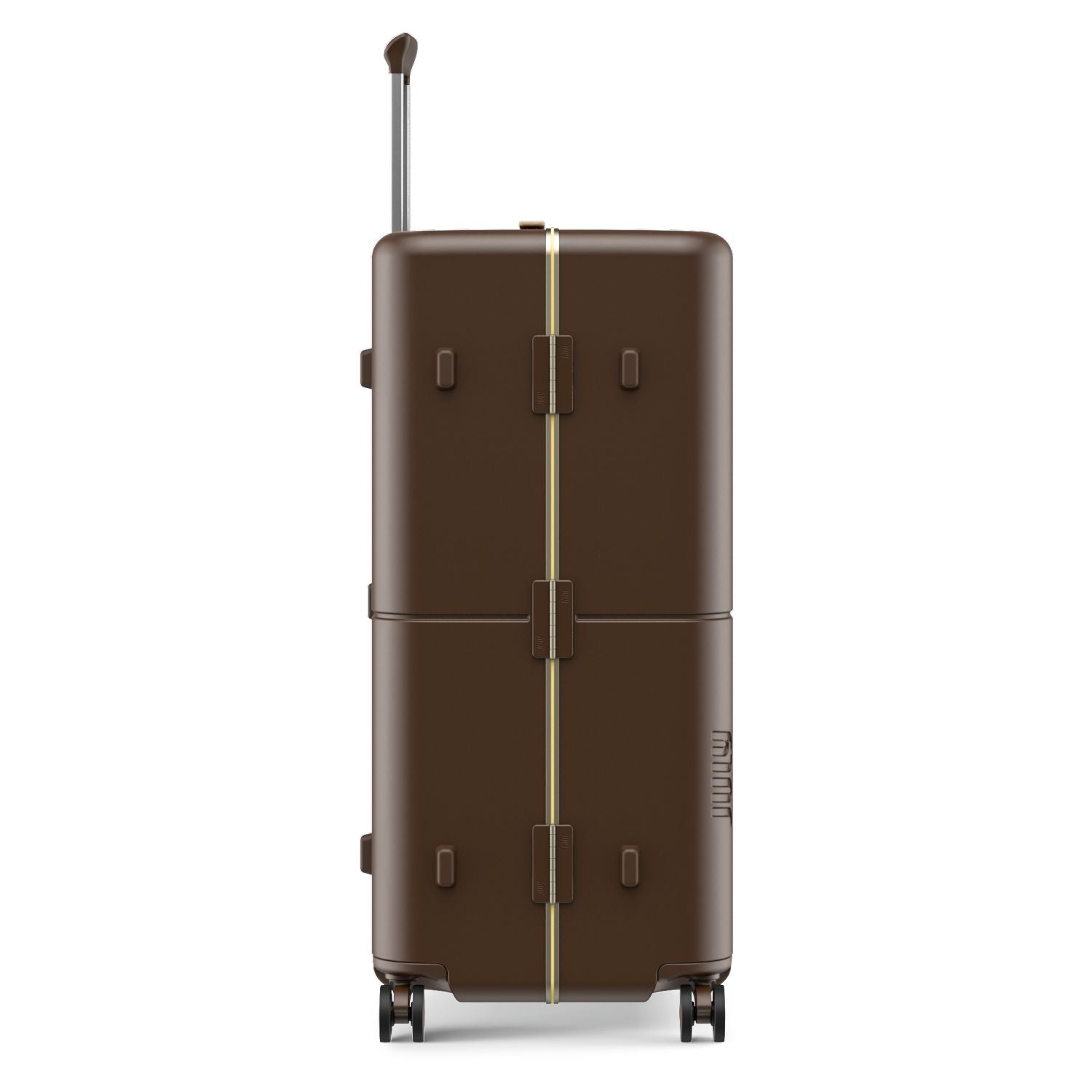 July Checked Trunk Plus Polycarbonate Frame 30" Luggage - Matte Brown
