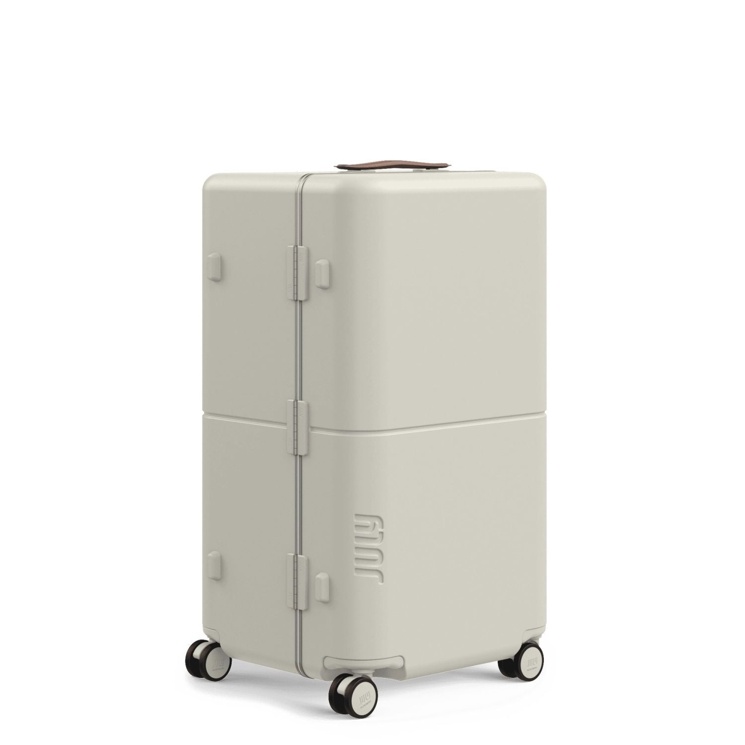 July Checked Trunk Polycarbonate Frame 28" Luggage - Matte Cream