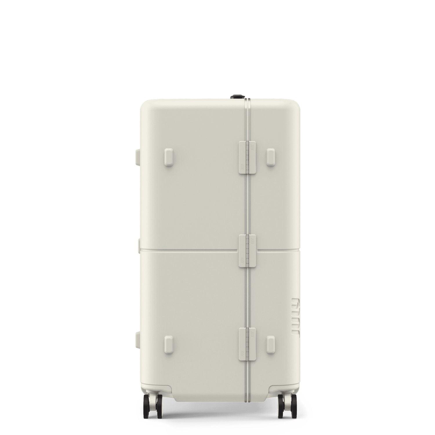 July Checked Trunk Polycarbonate Frame 28" Luggage - Matte Cream