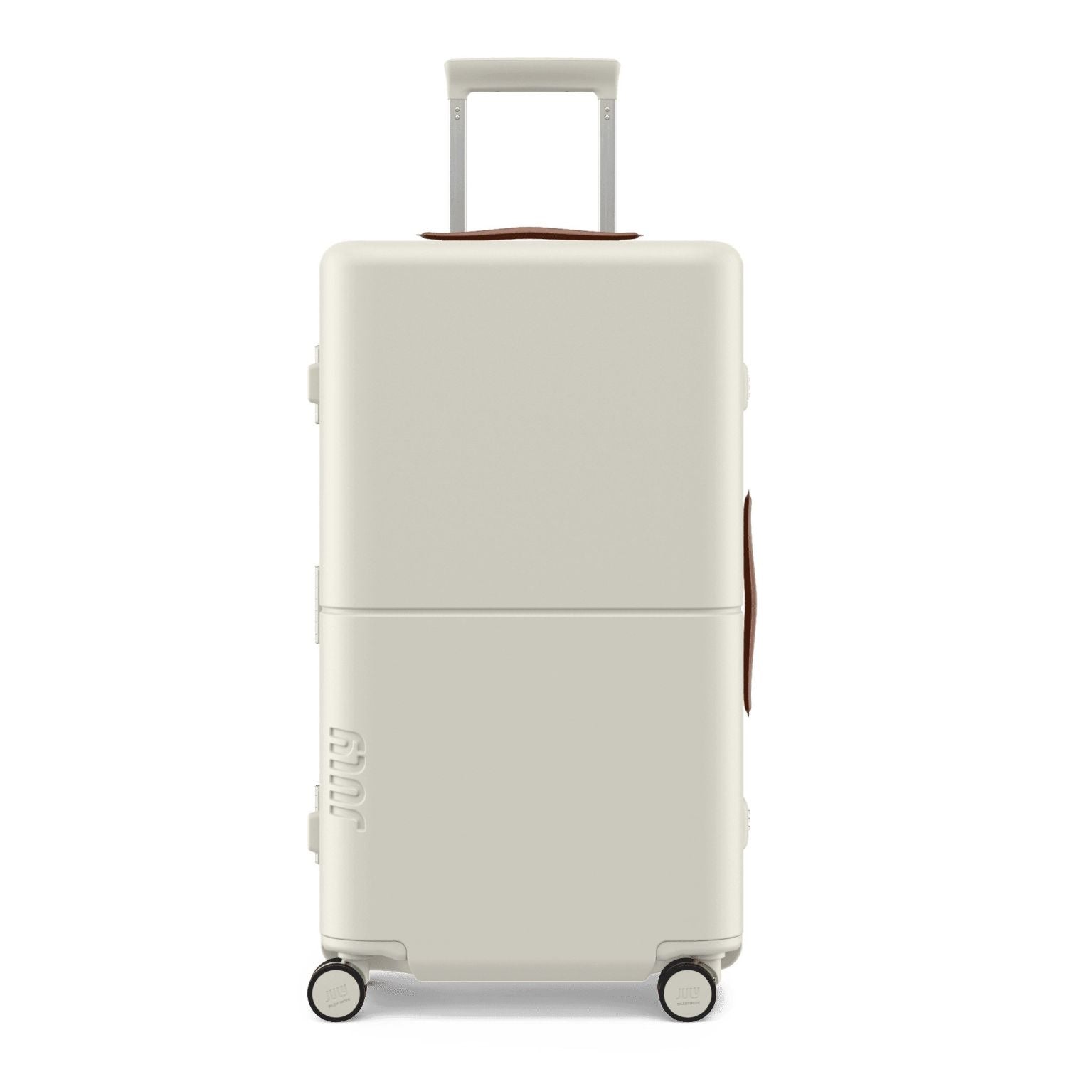 July Checked Trunk Polycarbonate Frame 28" Luggage - Matte Cream