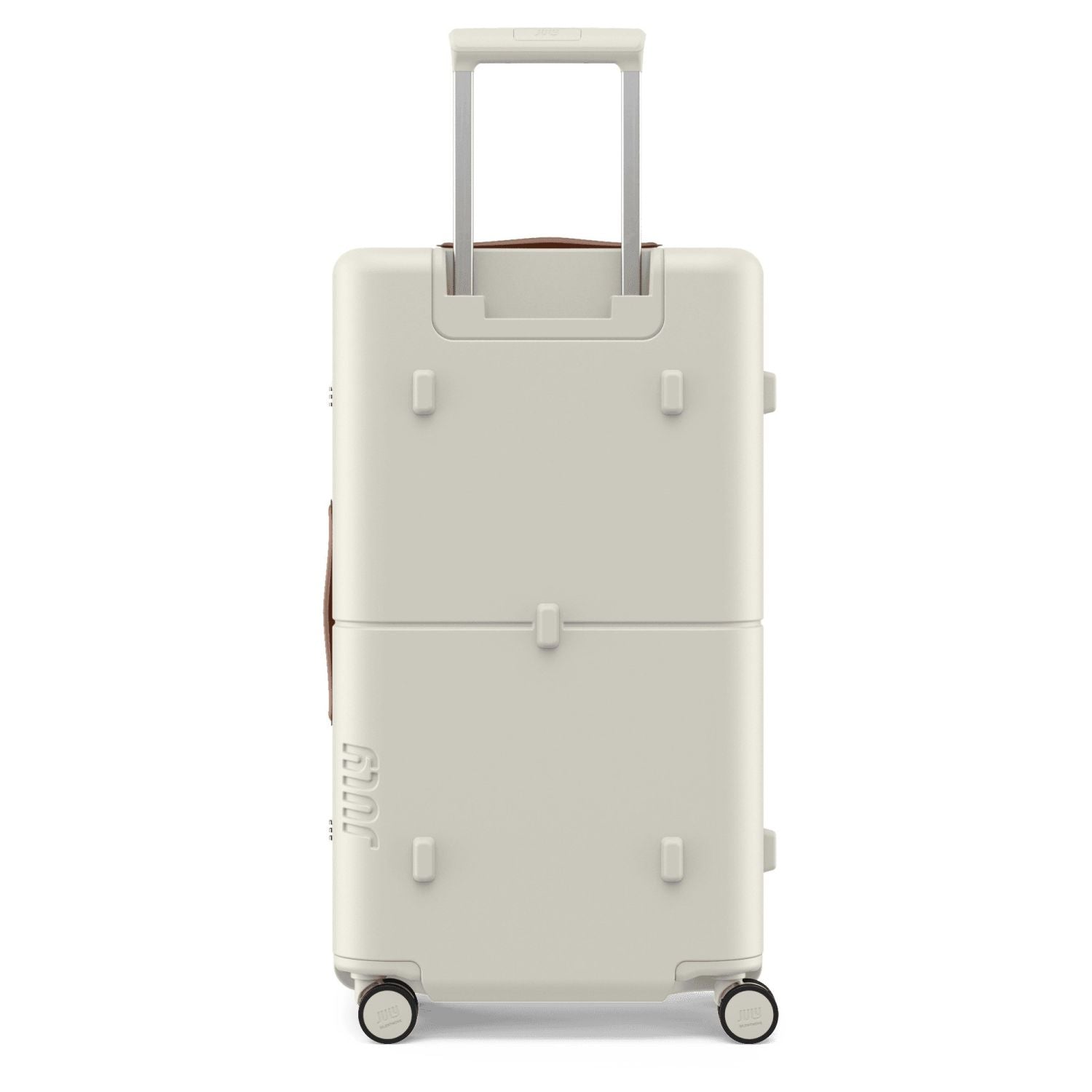 July Checked Trunk Polycarbonate Frame 28" Luggage - Matte Cream