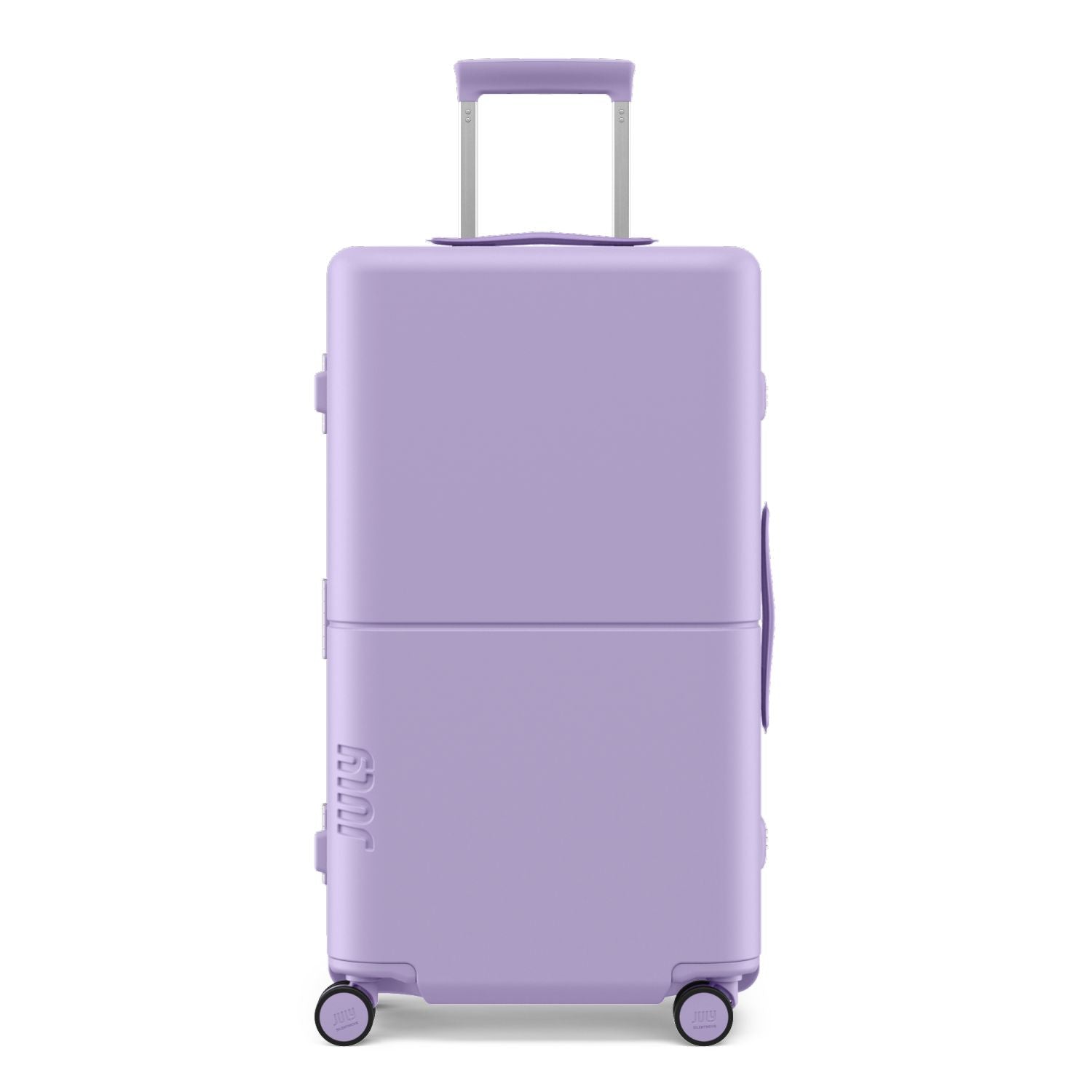 July Checked Trunk Polycarbonate Frame 28" Luggage - Lilac