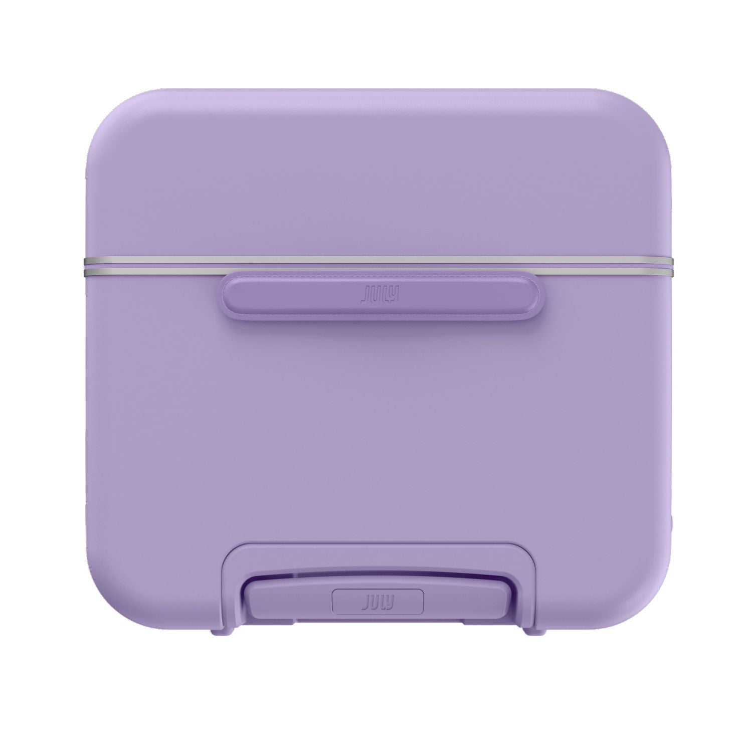 July Checked Trunk Polycarbonate Frame 28" Luggage - Lilac