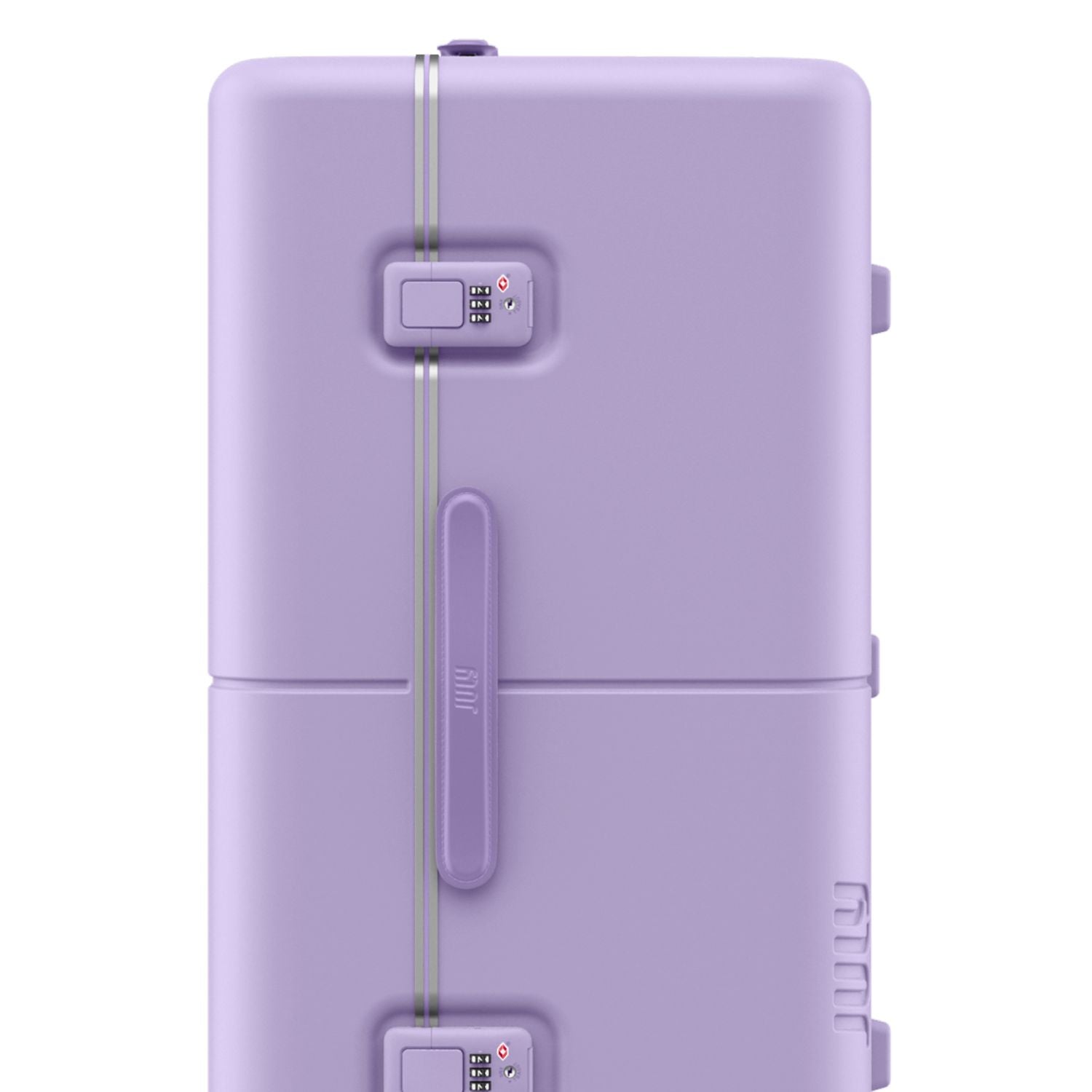 July Checked Trunk Polycarbonate Frame 28" Luggage - Lilac