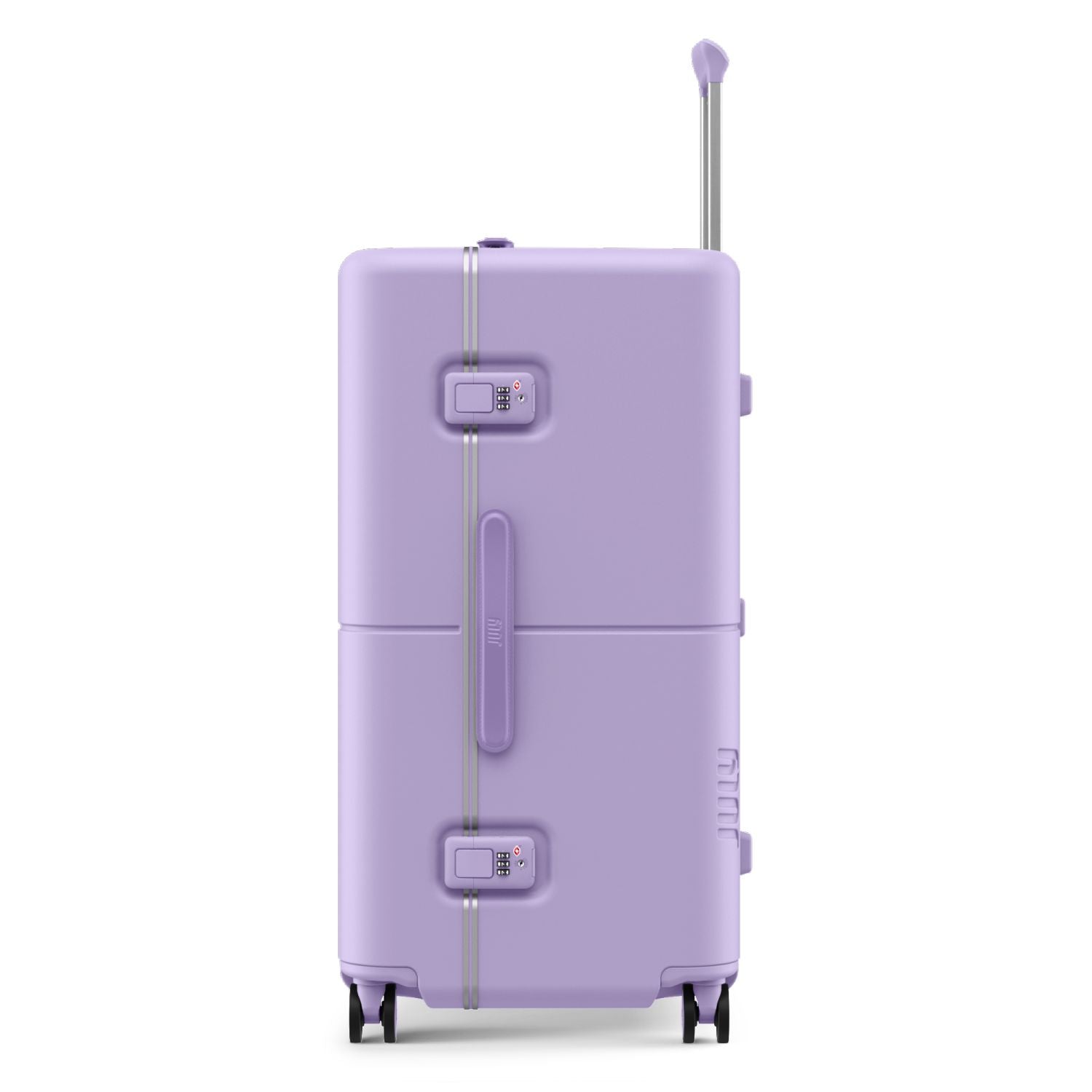 July Checked Trunk Polycarbonate Frame 28" Luggage - Lilac