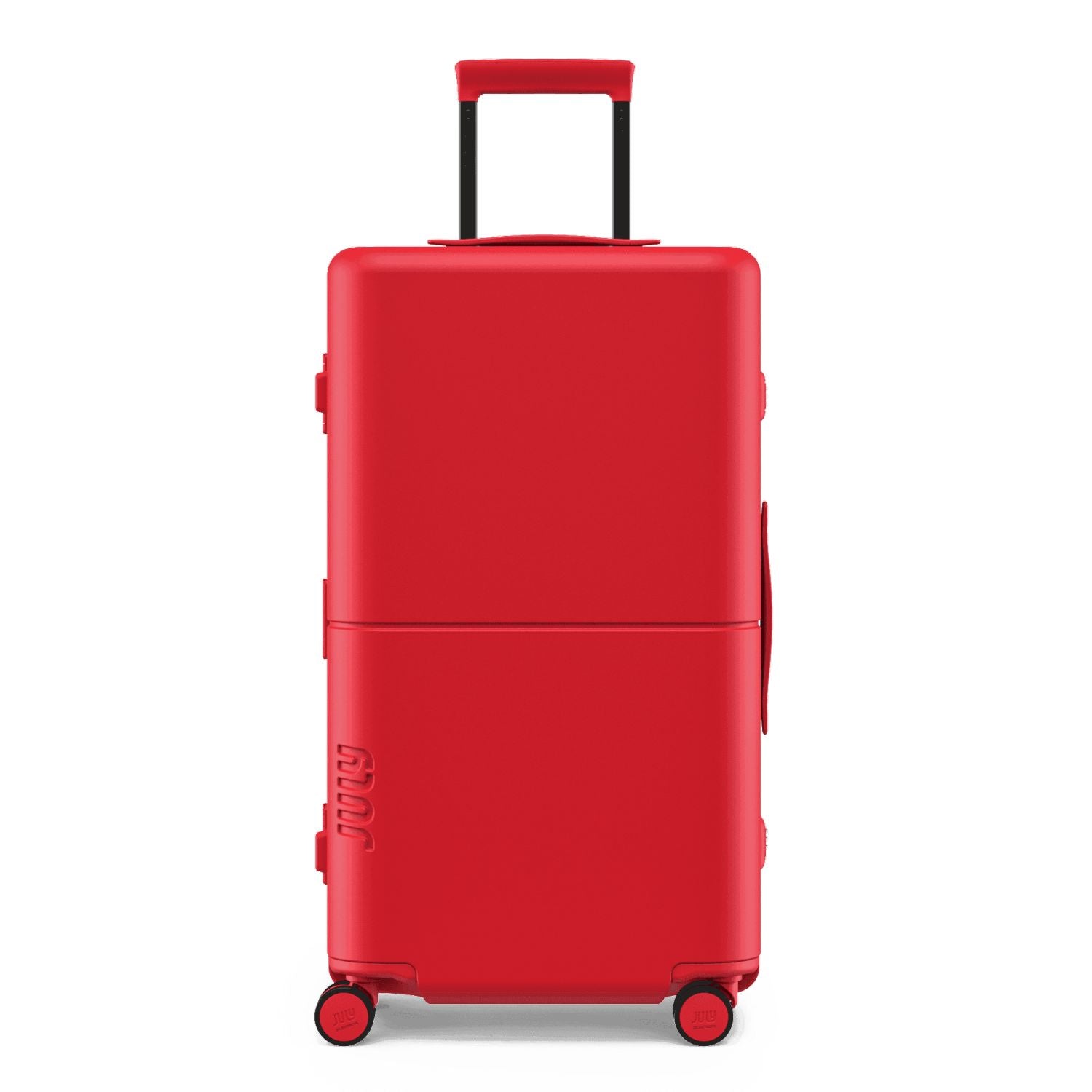 July Checked Trunk Polycarbonate Frame 28" Luggage - Matte Red