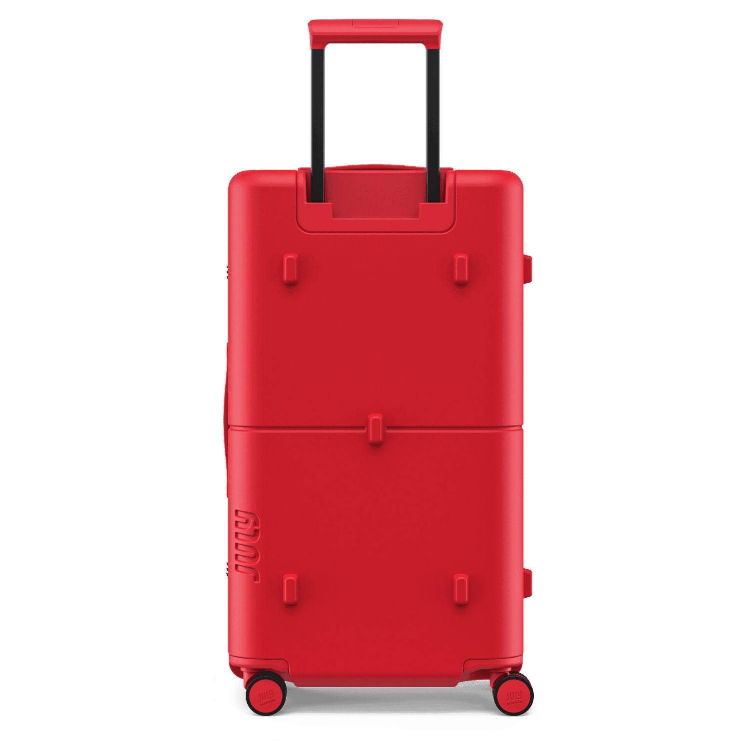 July Checked Trunk Polycarbonate Frame 28" Luggage - Matte Red