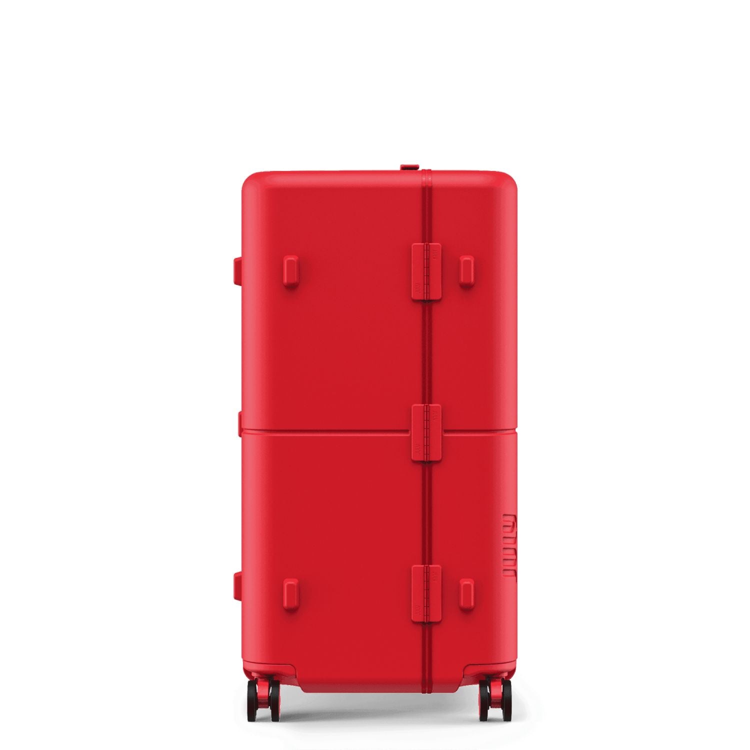 July Checked Trunk Polycarbonate Frame 28" Luggage - Matte Red