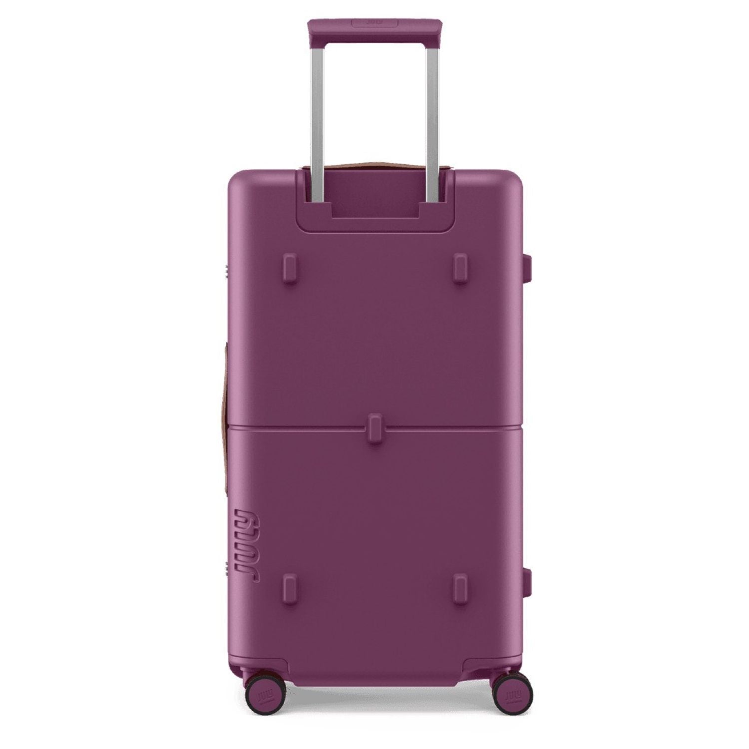 July Checked Trunk Polycarbonate Frame 28" Luggage - Plum