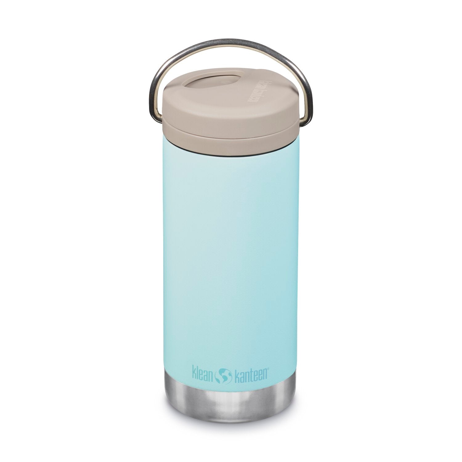 Klean Kanteen Insulated TKWide 12oz Water Bottle (with Twist Cap) (Blue Tint)