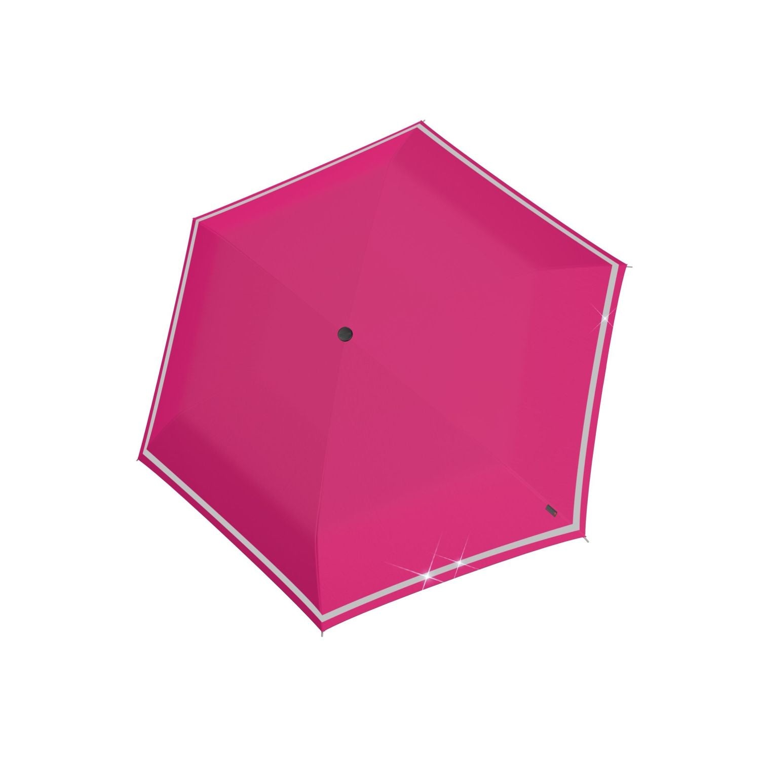 Knirps Rookie Manual Reflective Umbrella - Flamingo