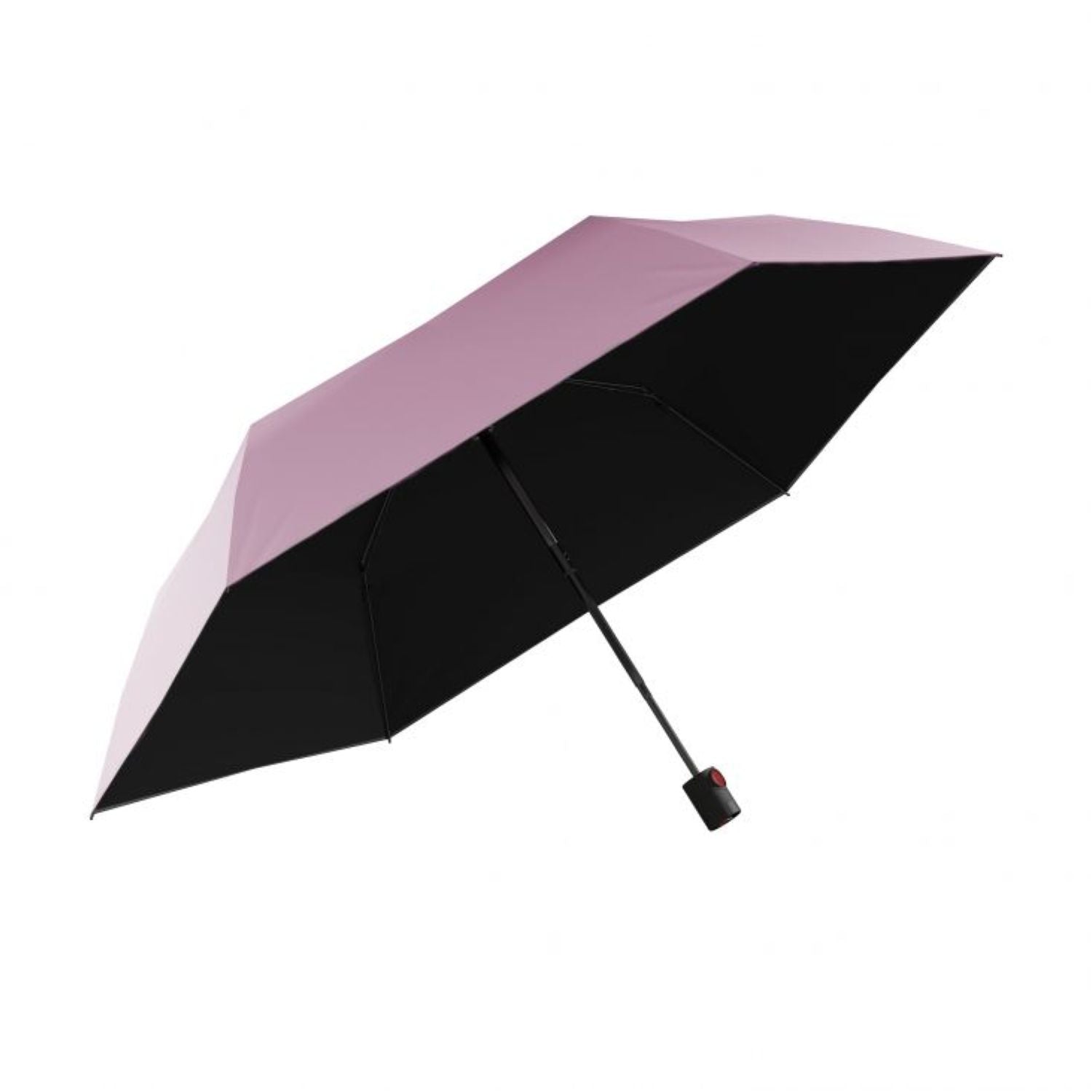 Knirps U.200 Ultraslim Duomatic (UV Protection) - Rose / Black Inner Coating