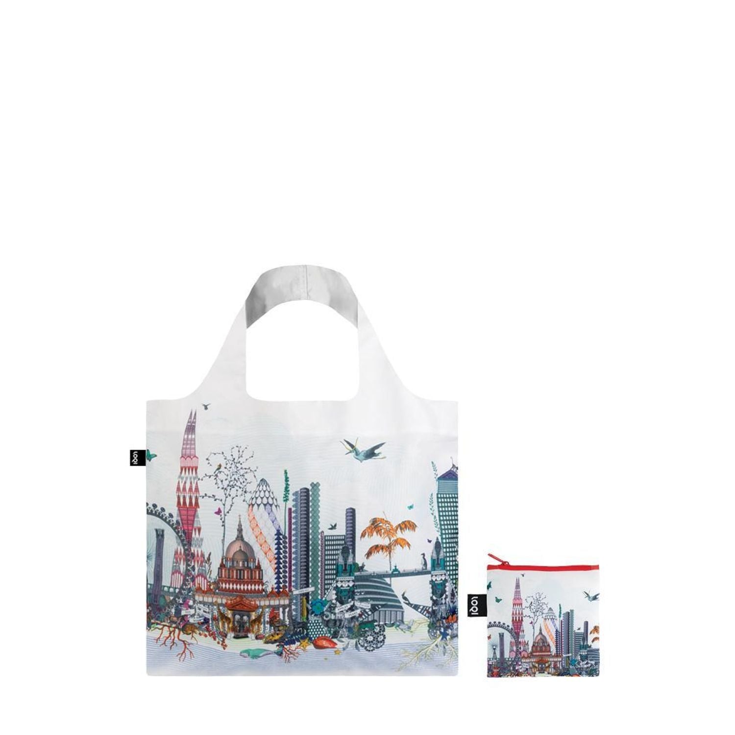 LOQI Artist Foldable Tote Bag - Kristjana S Williams Interior - London