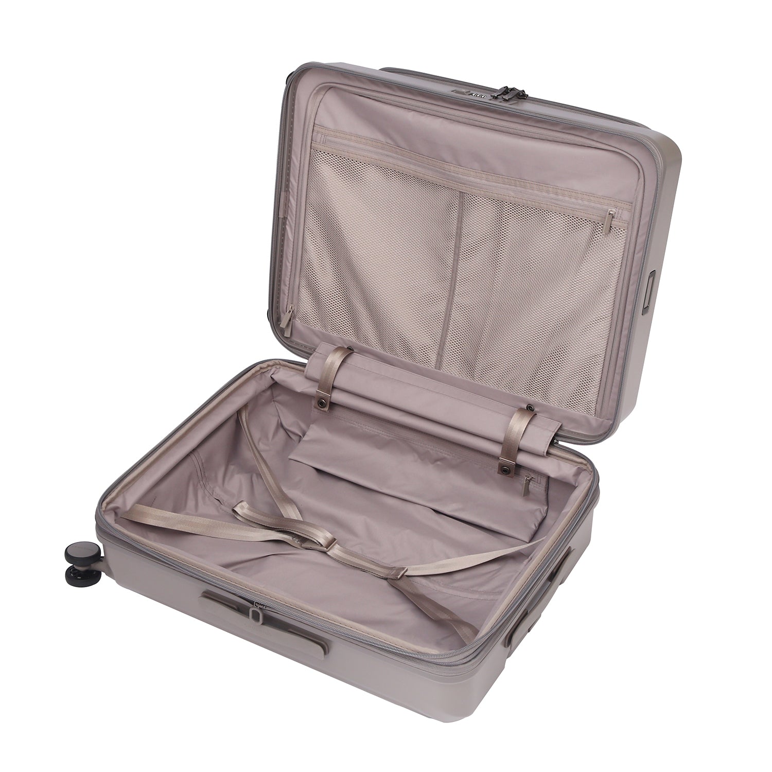 CROSSING INVI 25" Medium Expandable Luggage With Front & Middle Access V3 - Latte