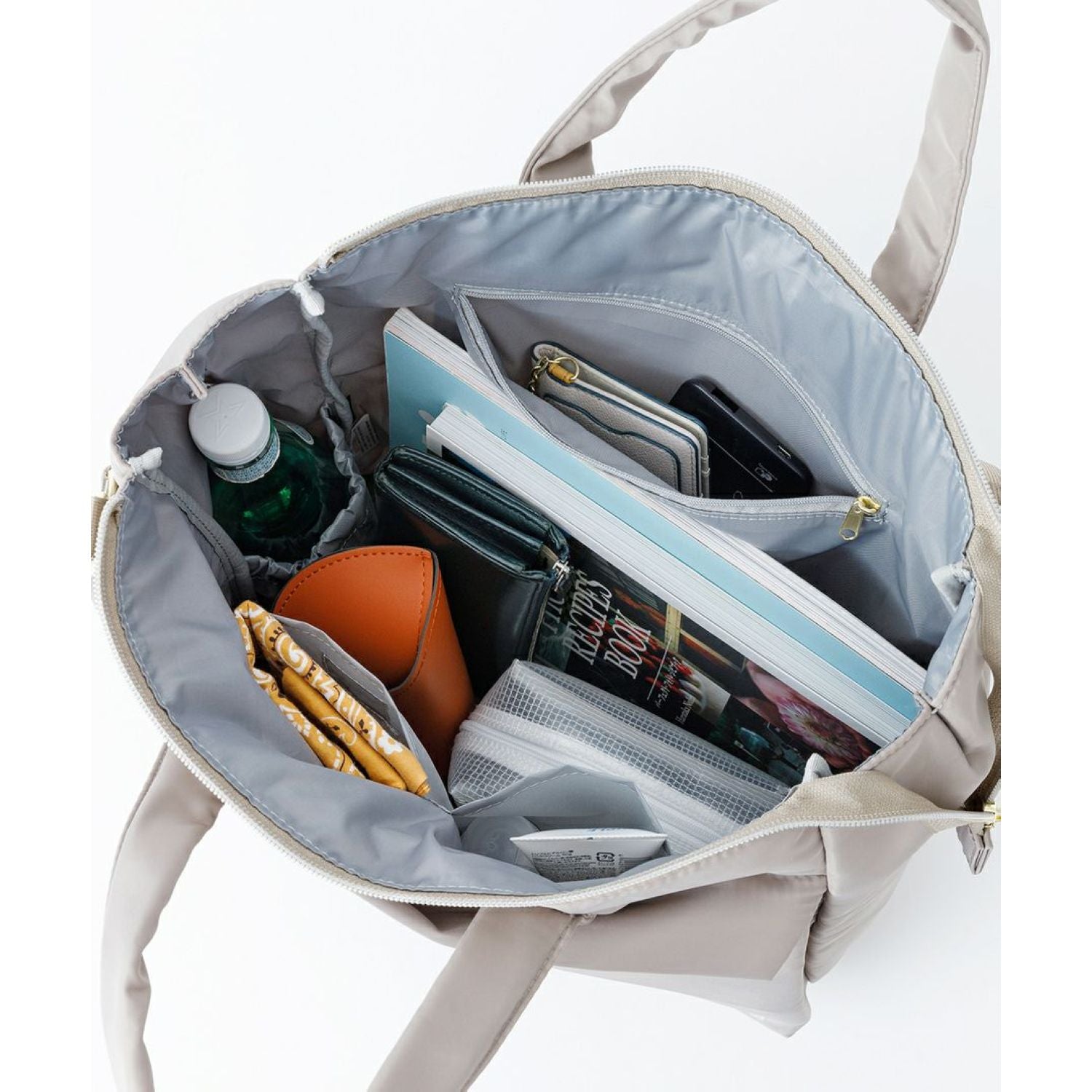 Legato Largo Helmet Bag 2Way A4 Tote Bag (Grey Beige)