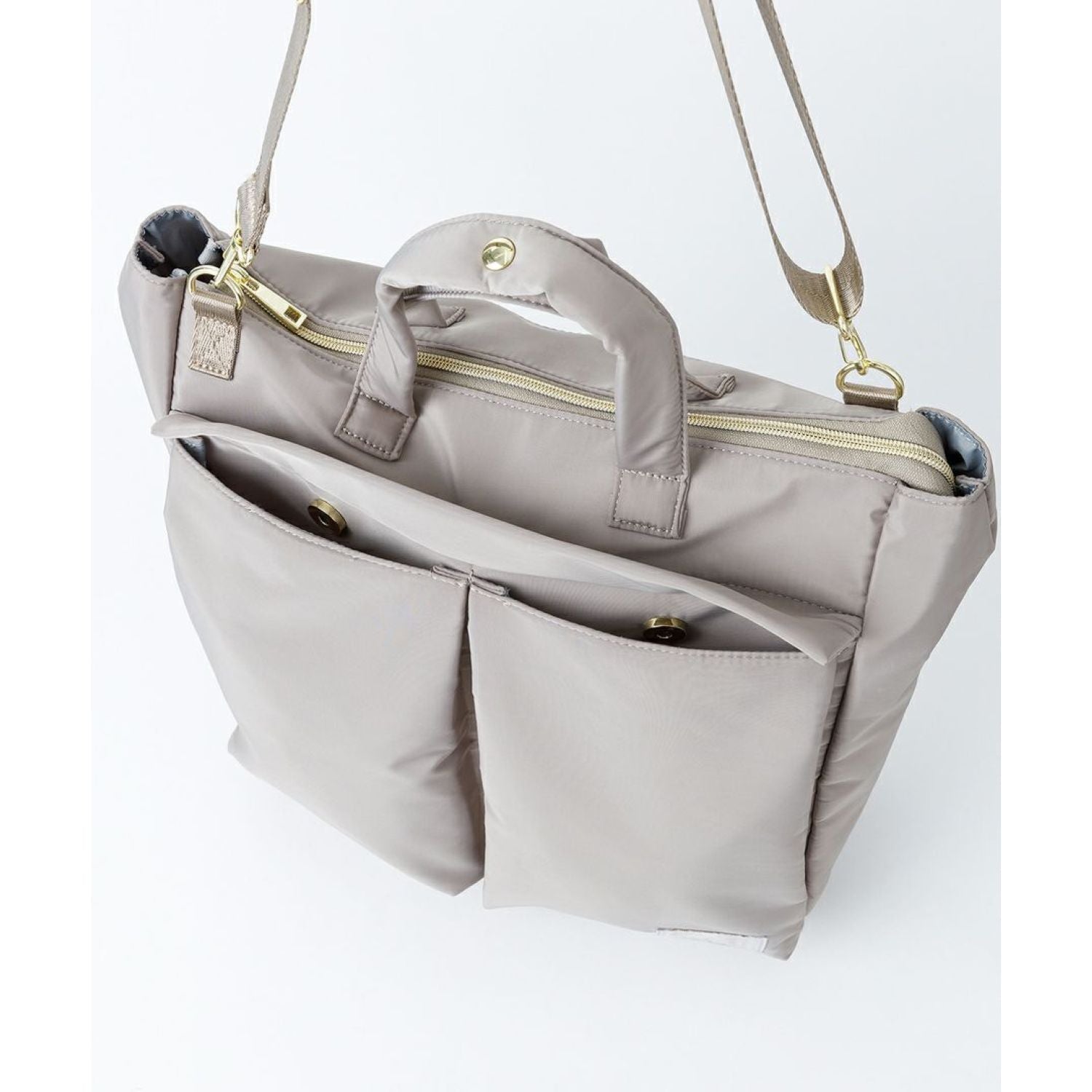 Legato Largo Helmet Bag 2Way A4 Tote Bag (Grey Beige)