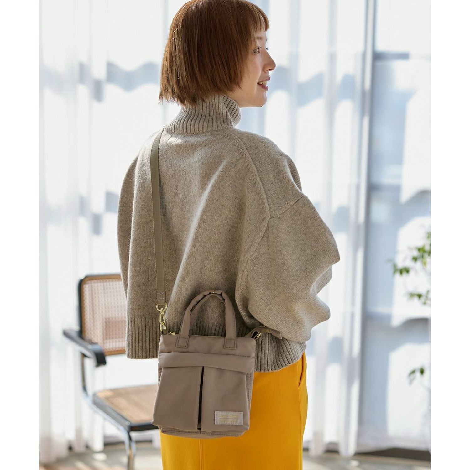 Legato Largo Helmet Bag 2Way Mini Shoulder Bag (Pink)