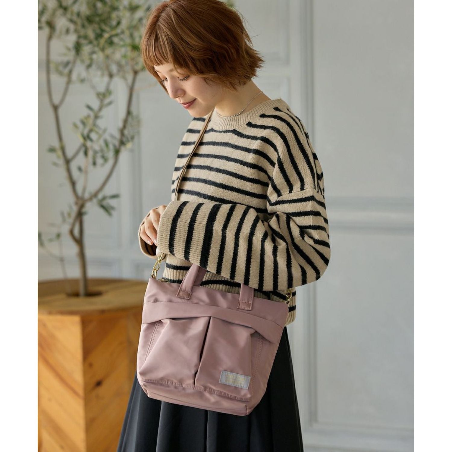 Legato Largo Helmet Bag 2Way Shoulder Bag (Olive)