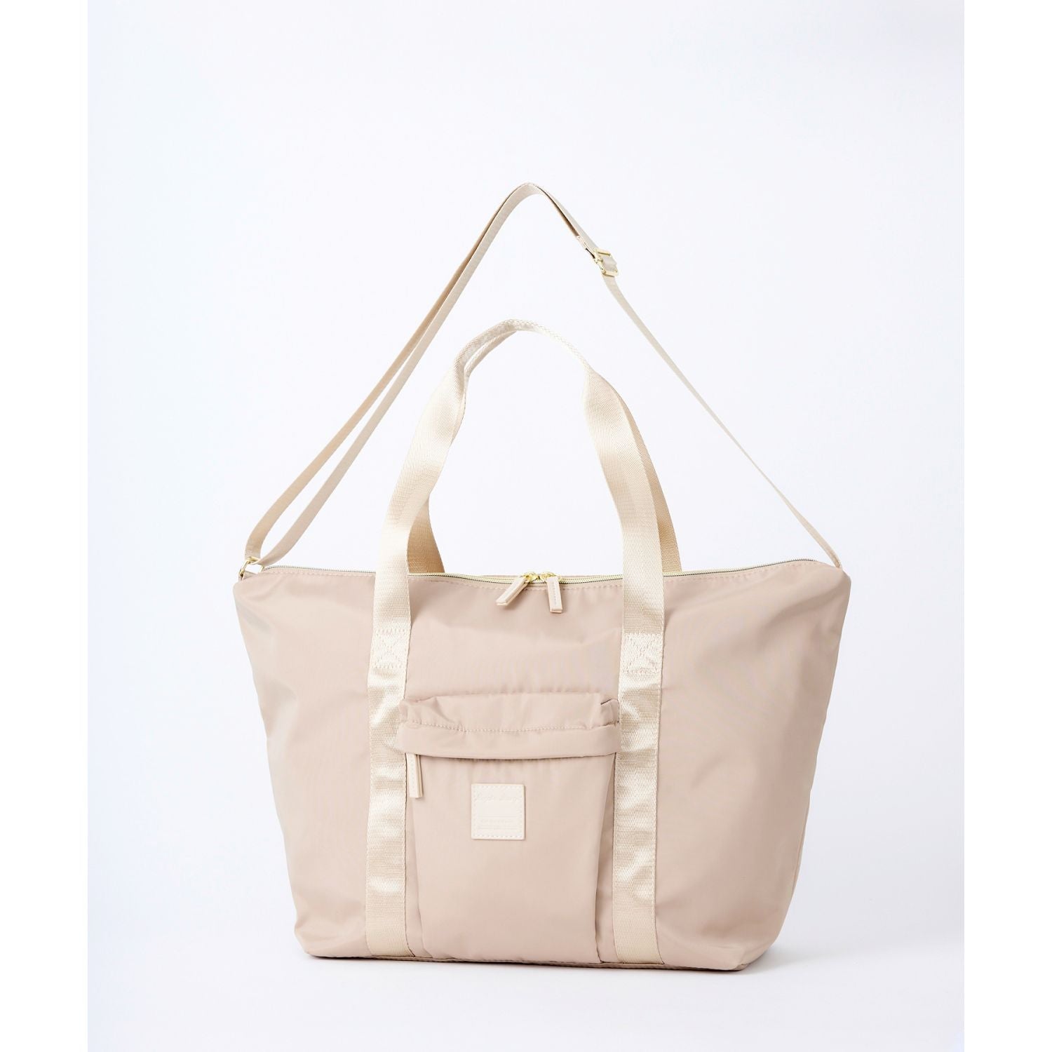 Legato Largo Silky 2Way Boston Bag (Beige)