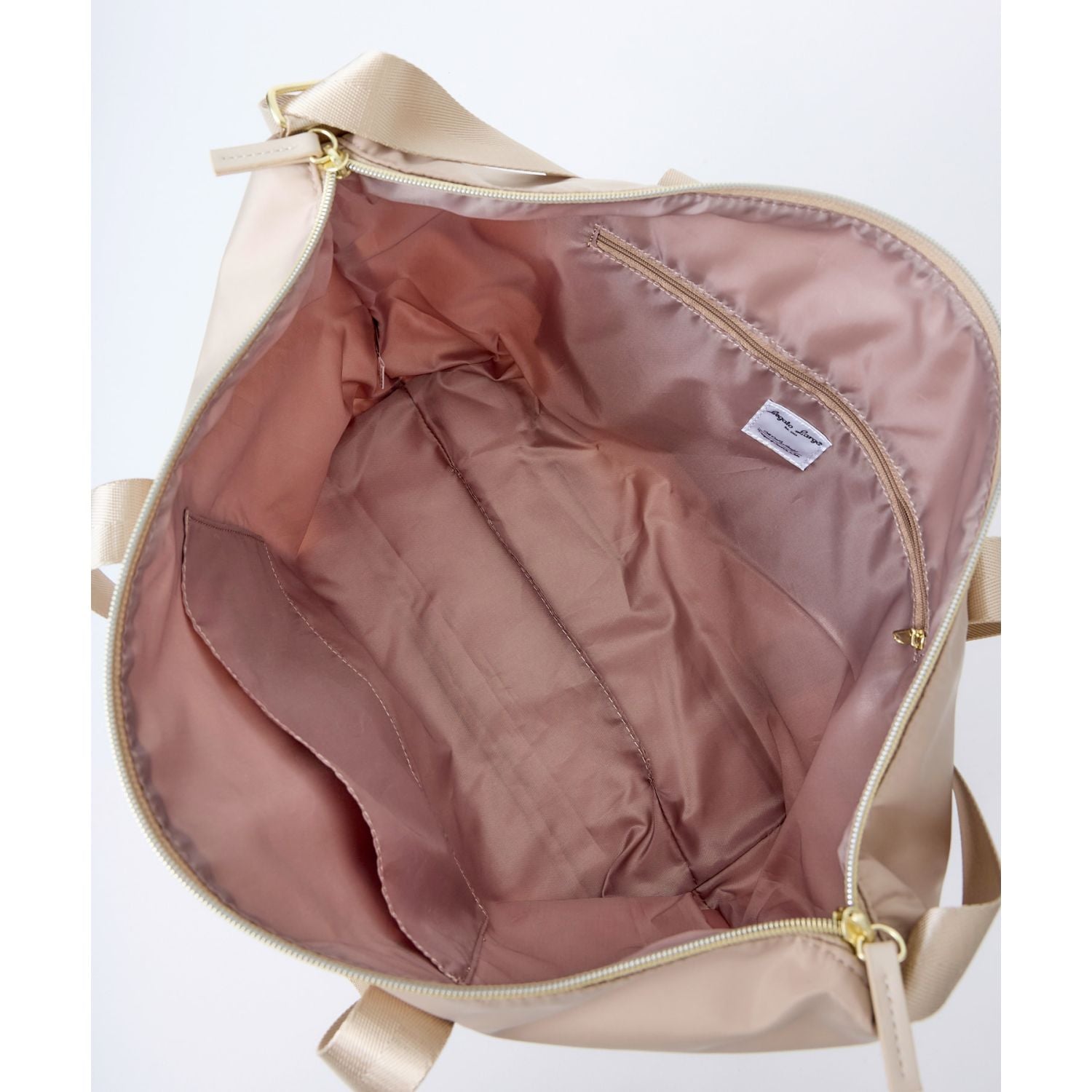 Legato Largo Silky 2Way Boston Bag (Beige)