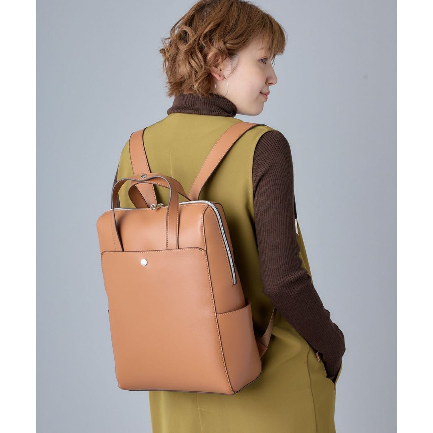 Legato Largo Light Weight Series Laptop Backpack (Camel)