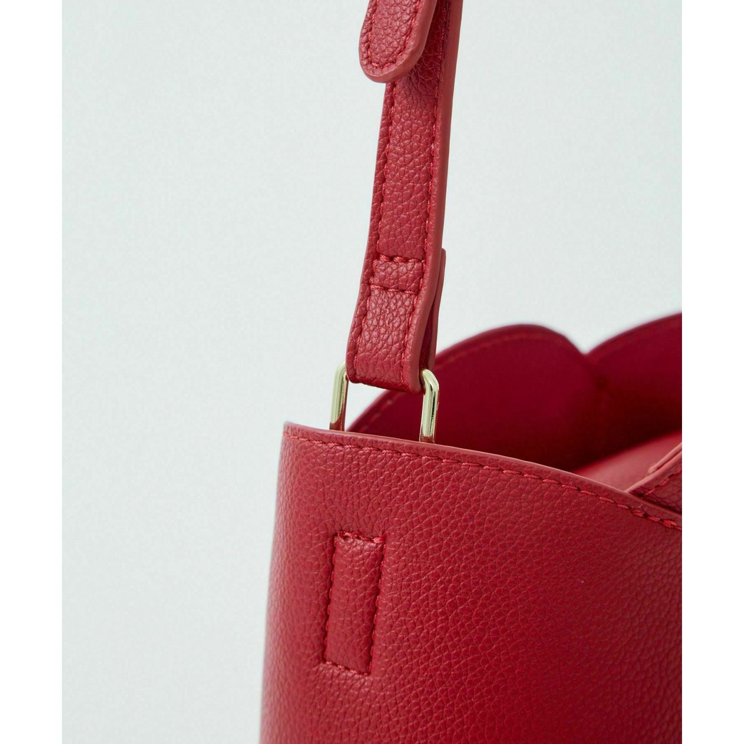 Legato Largo Tulip Faux Leather Series Mini Shoulder Bag (Blue Grey)