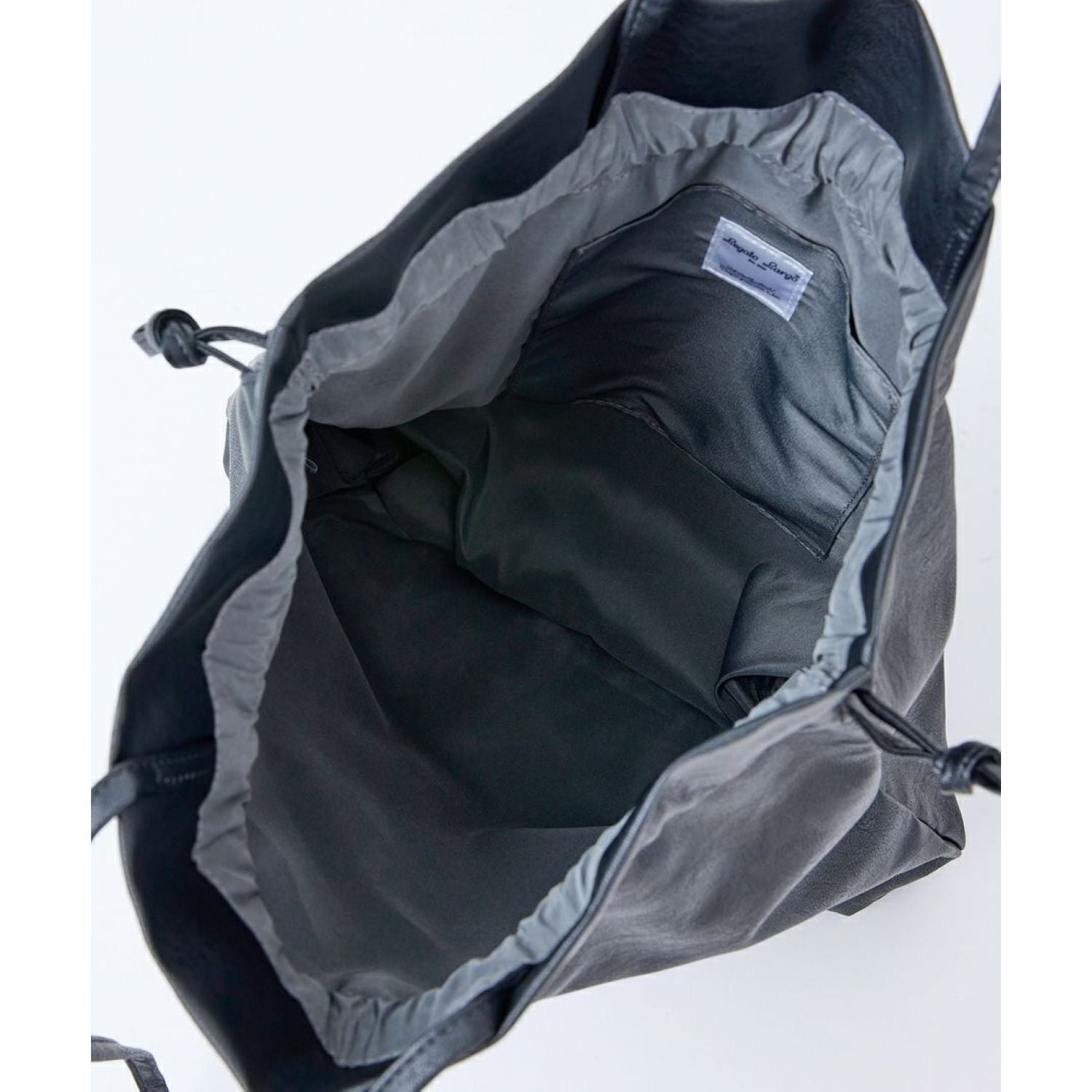 Legato Largo Washable Drawstring A4 Tote Bag (Black)