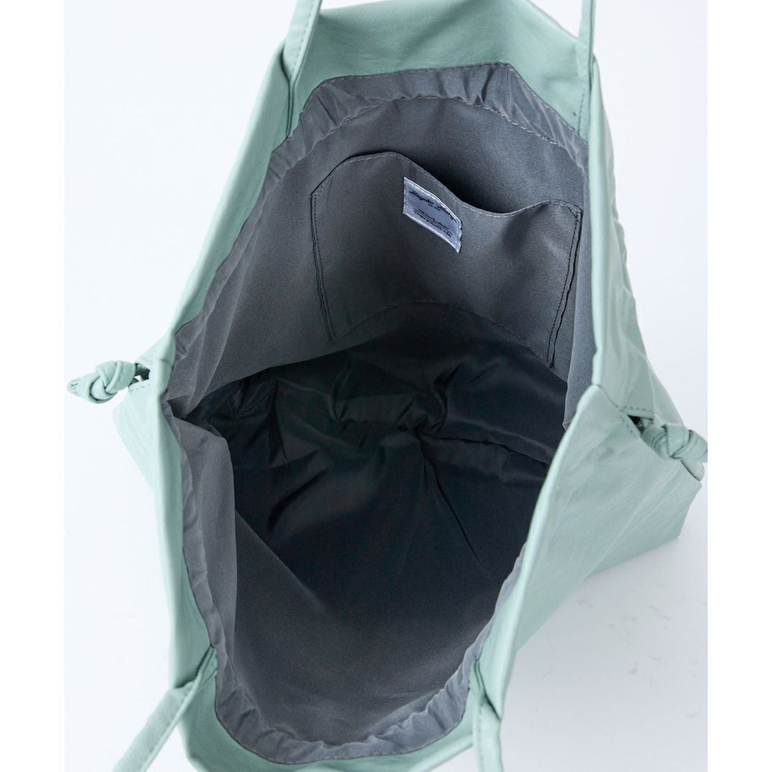 Legato Largo Washable Drawstring A4 Tote Bag (Mint Green)