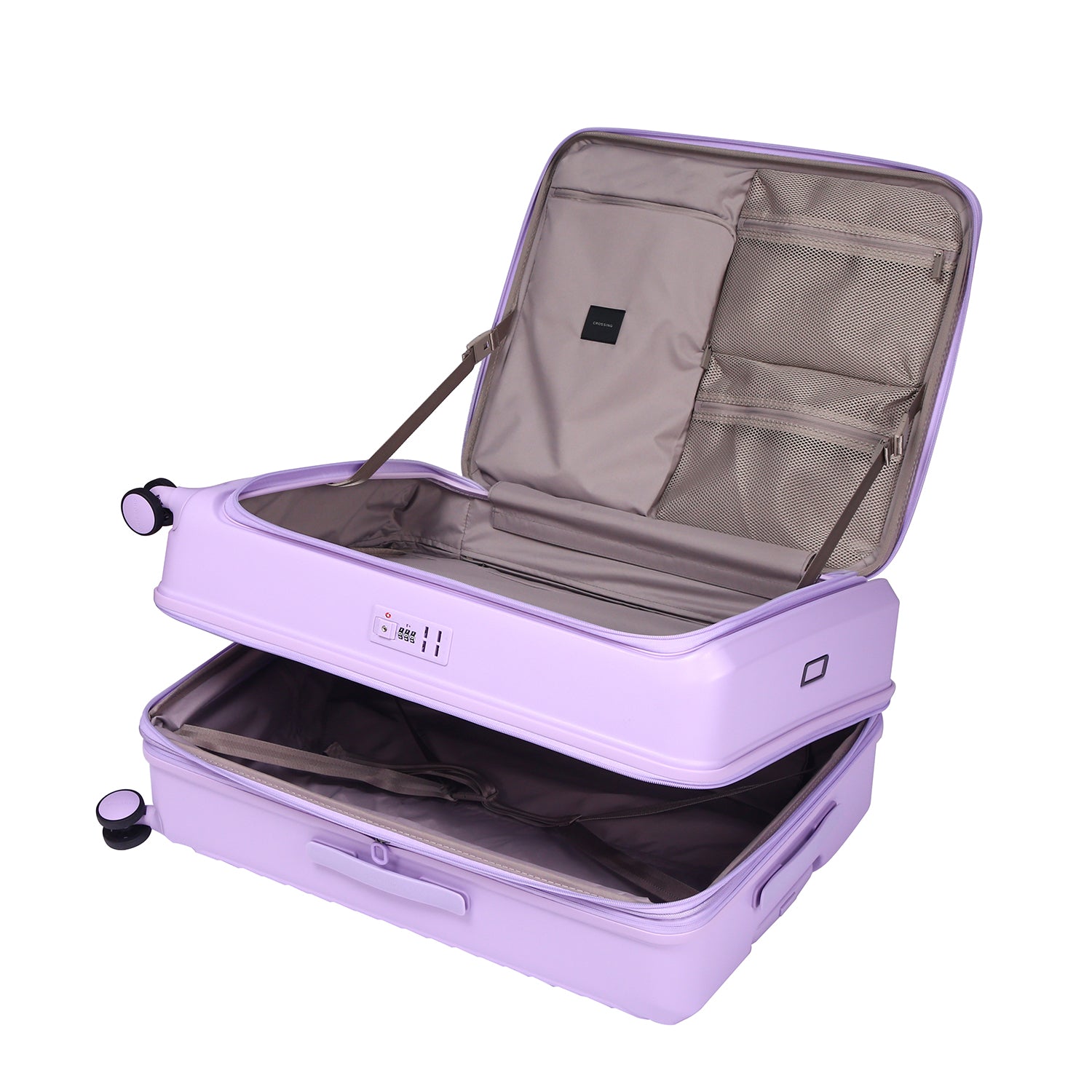 CROSSING INVI 30" Large Expandable Luggage With Front & Middle Access V3 - Lilac
