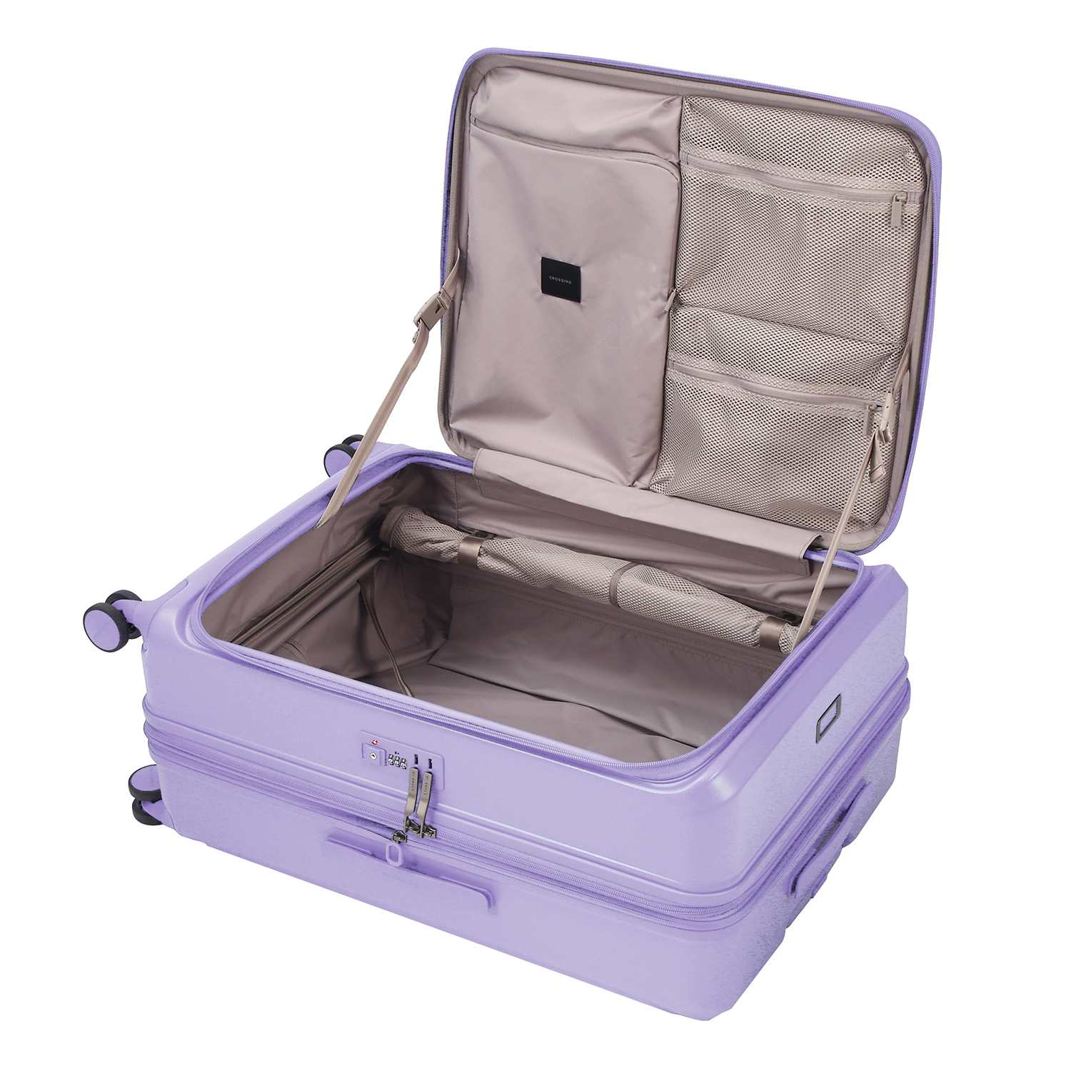 CROSSING INVI 30" Large Expandable Luggage With Front & Middle Access V3 - Lilac