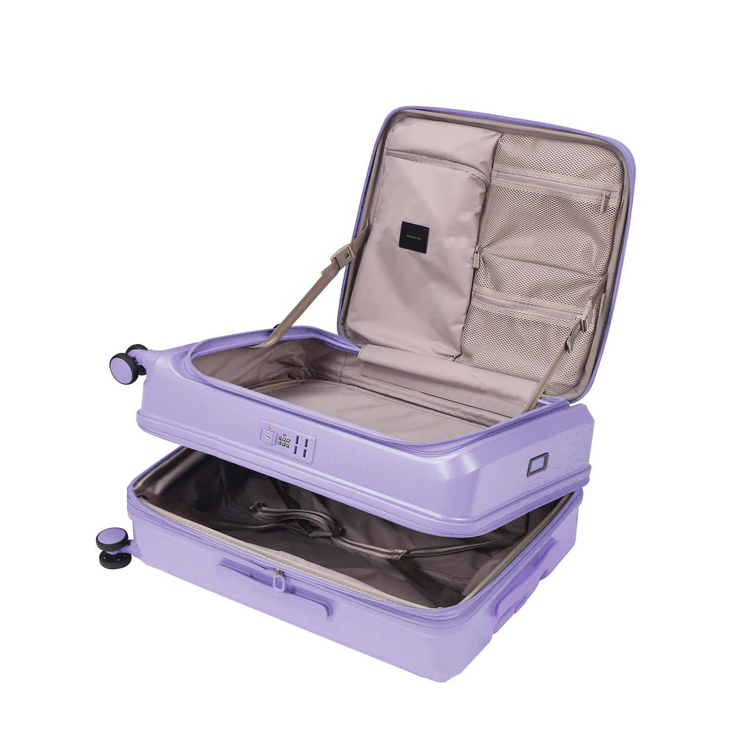 CROSSING INVI 25" Medium Expandable Luggage With Front & Middle Access V3 - Lilac