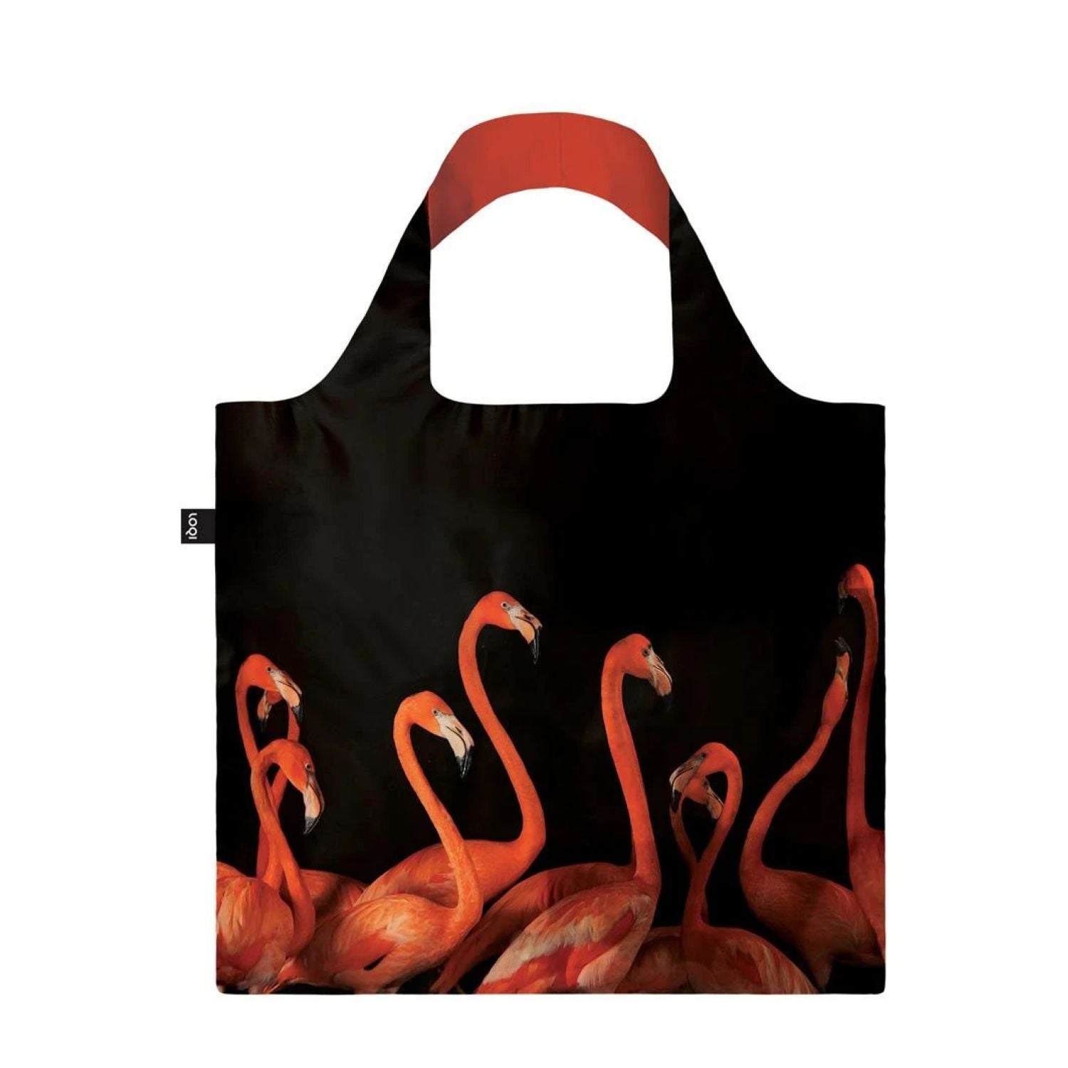 LOQI ARTIST Foldable Tote Bag - NAT GEO - Flamingos