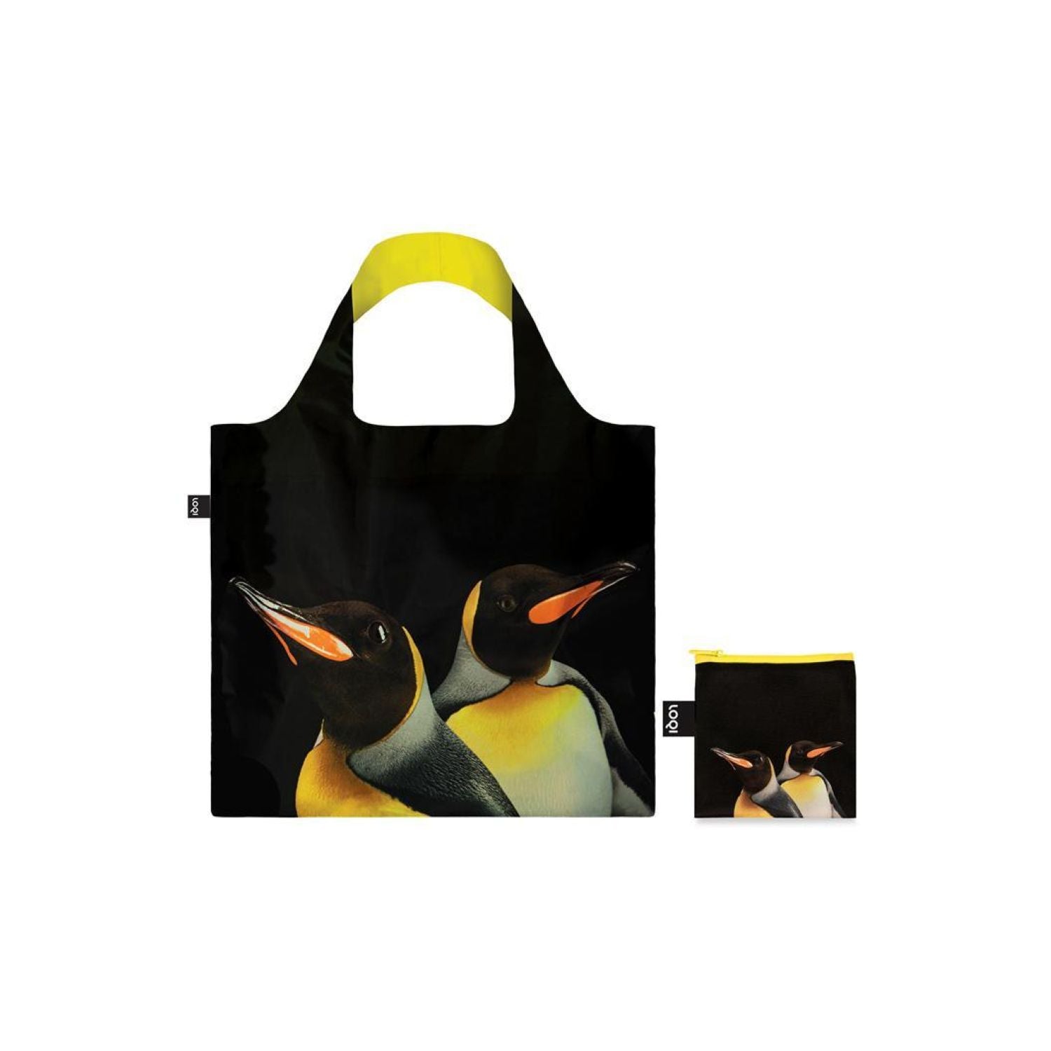 LOQI ARTIST Foldable Tote Bag - NAT GEO - King Penguins