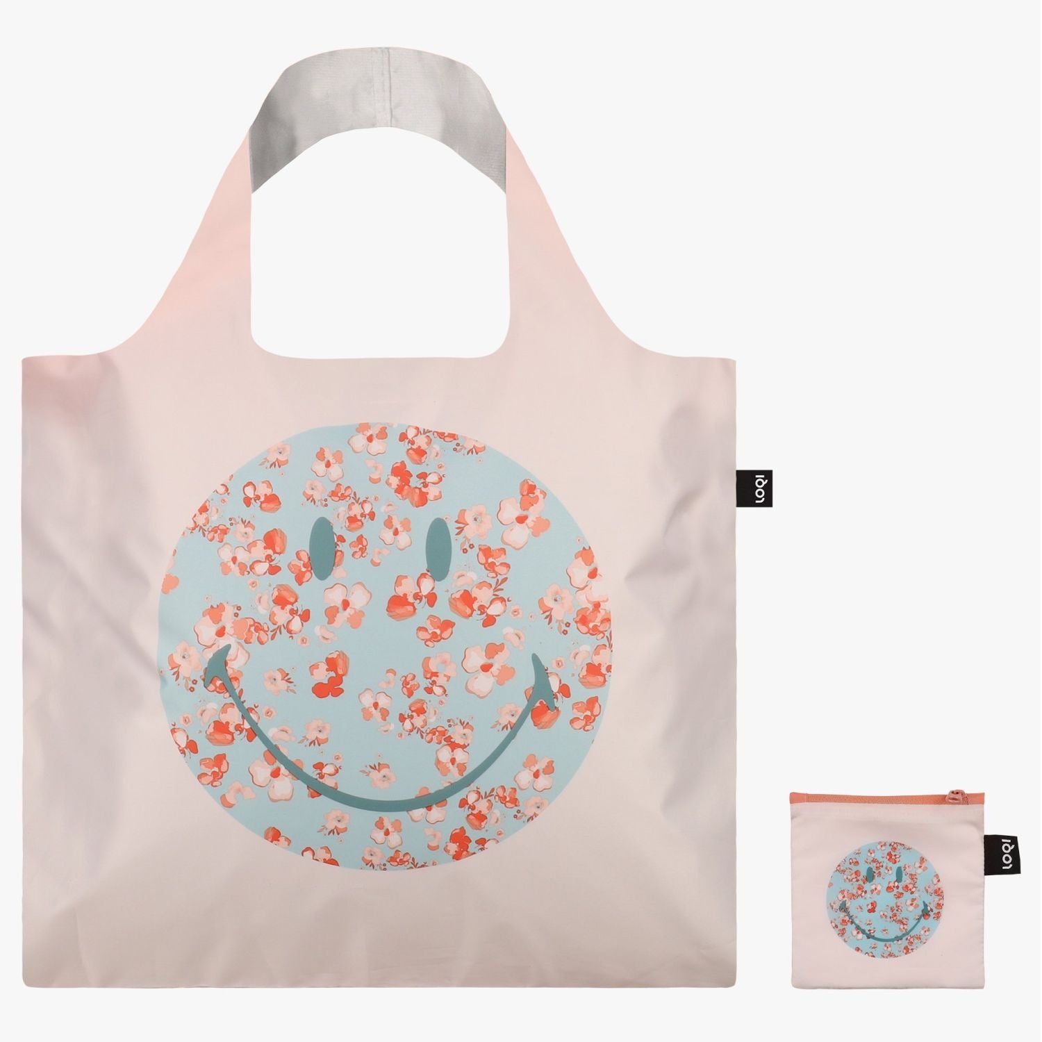 LOQI Artist Bag Smiley Blossom Recycled